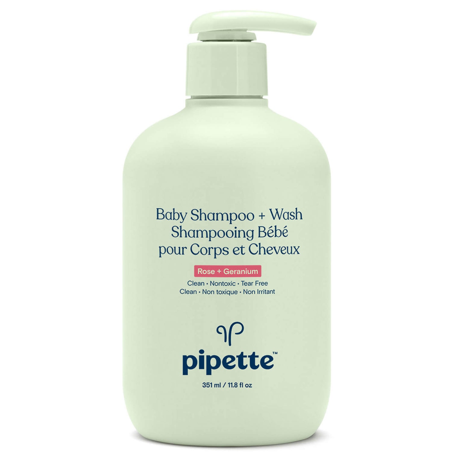 Pipette Baby Shampoo and Wash - Rose and Geranium 11.8 fl oz
