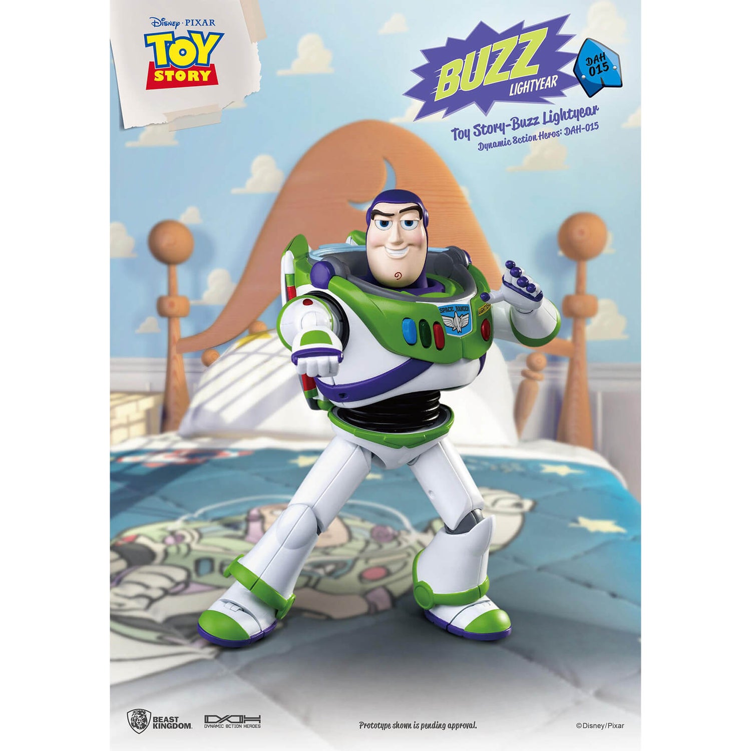 Beast Kingdom Toy Story Dynamic 8ction Figurine de héros - Buzz l'Éclair