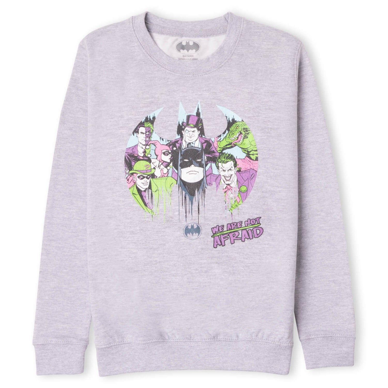 DC Batman We Are Not Afraid Kids' Sweatshirt - Grey