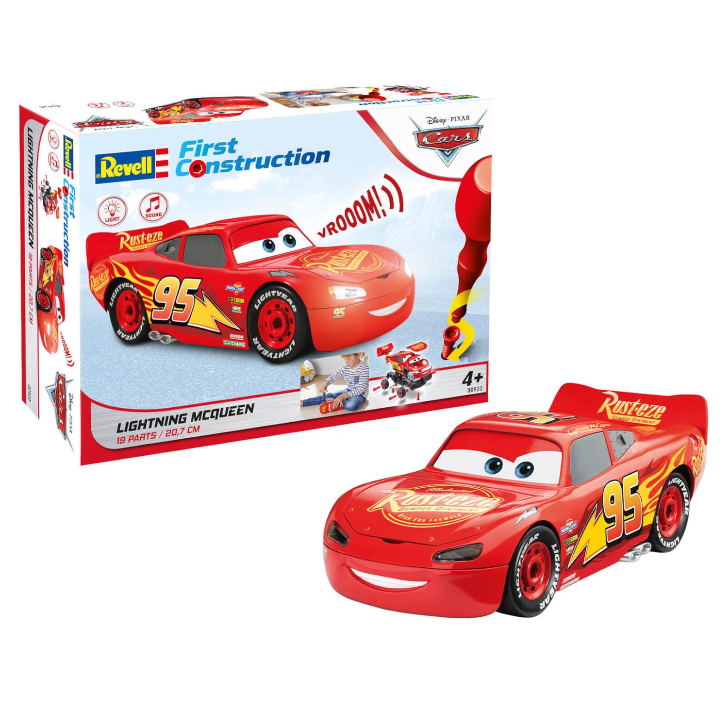 Lightning McQueen Model Kit (1:20 Scale)