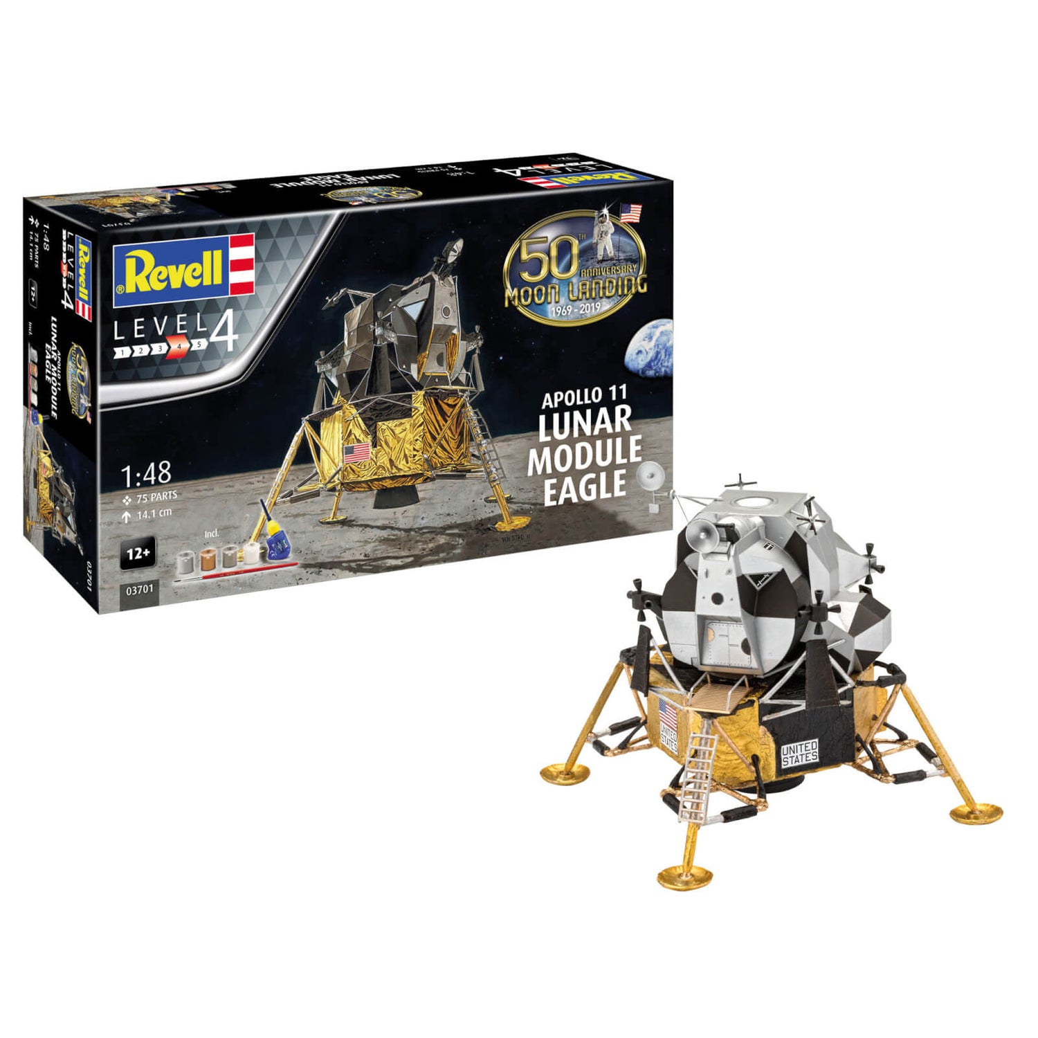 Apollo 11 Lunar Module Eagle Gift Set Model Kit (1:48 Scale)