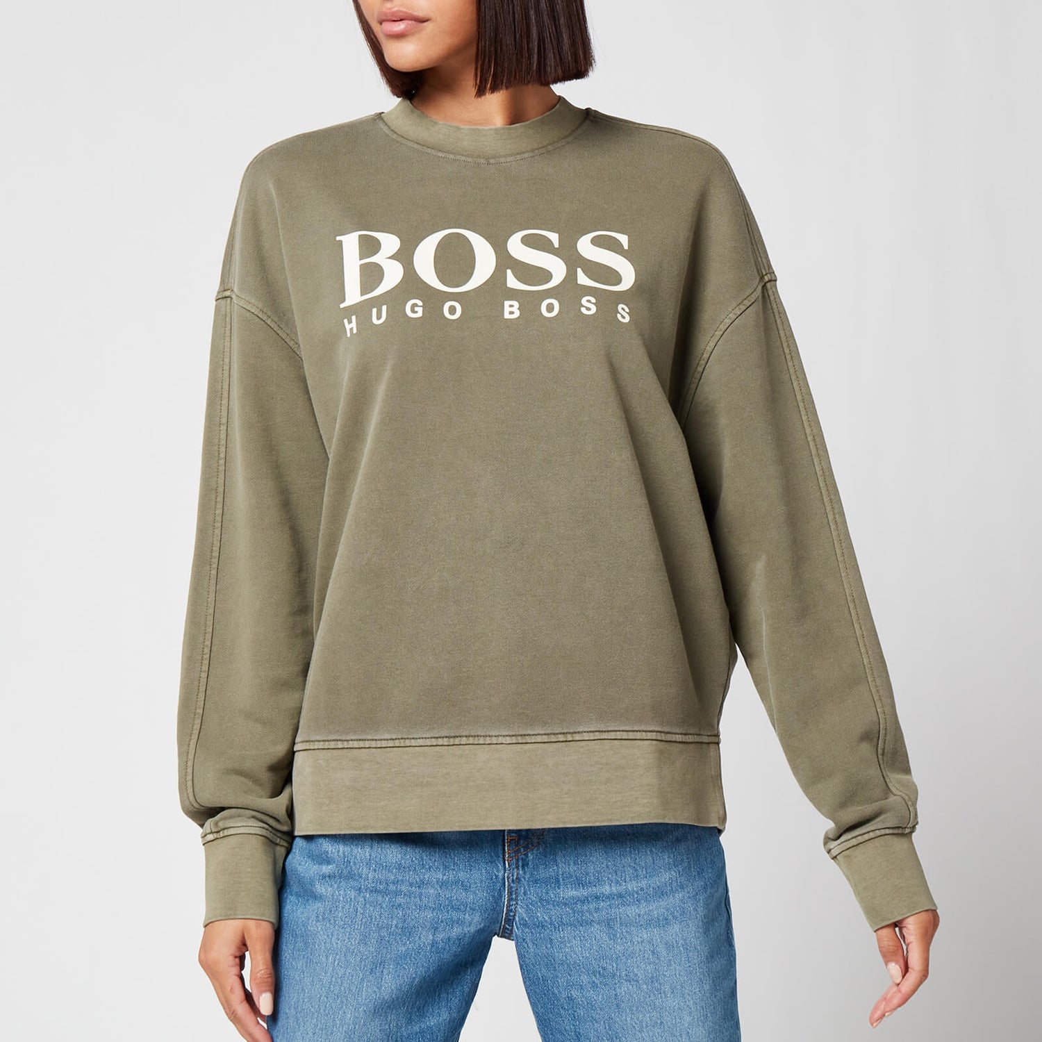 BOSS Women's Evinta Sweatshirt - Dark Green - XS