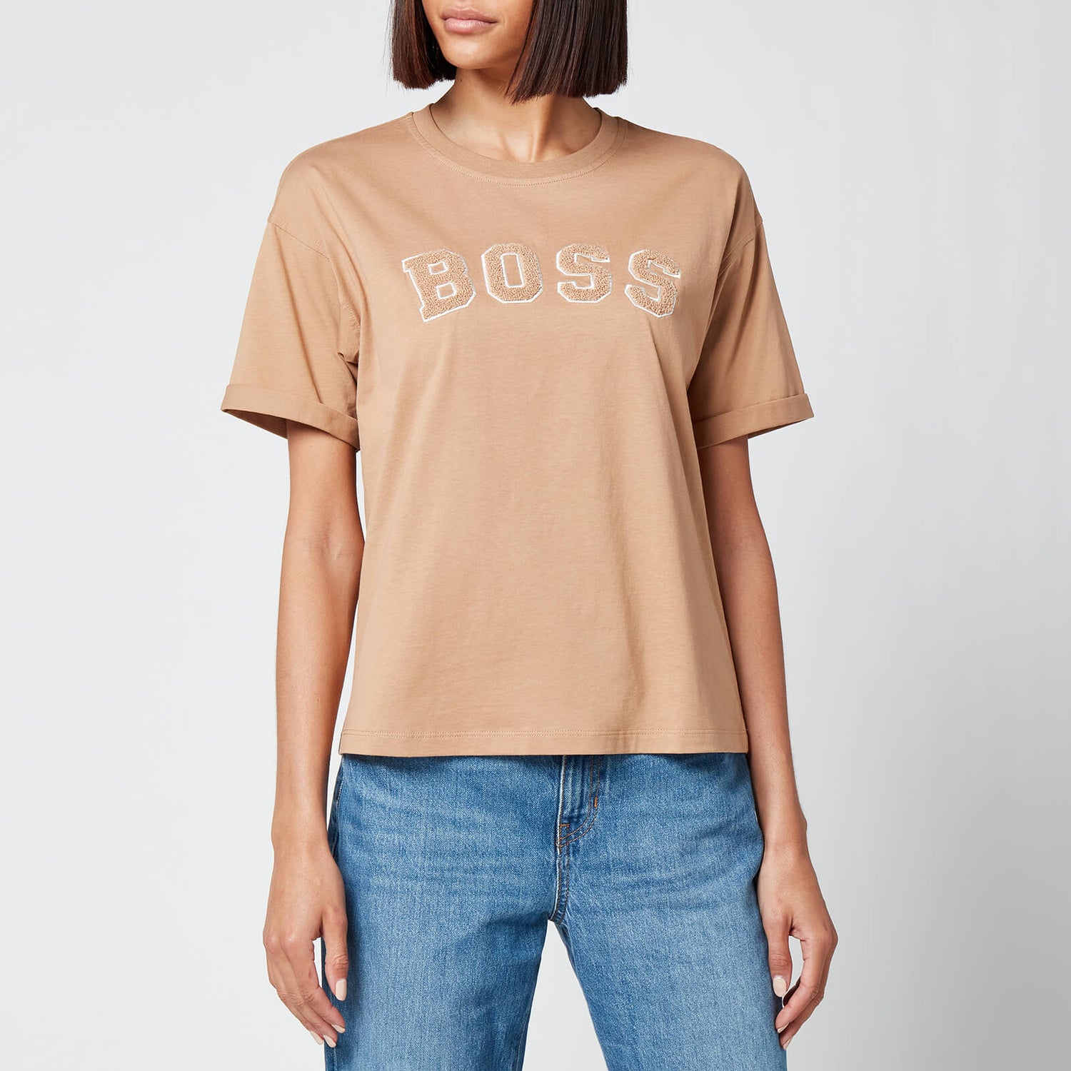 BOSS Women's Evarsy T-Shirt - Light/Pastel Brown