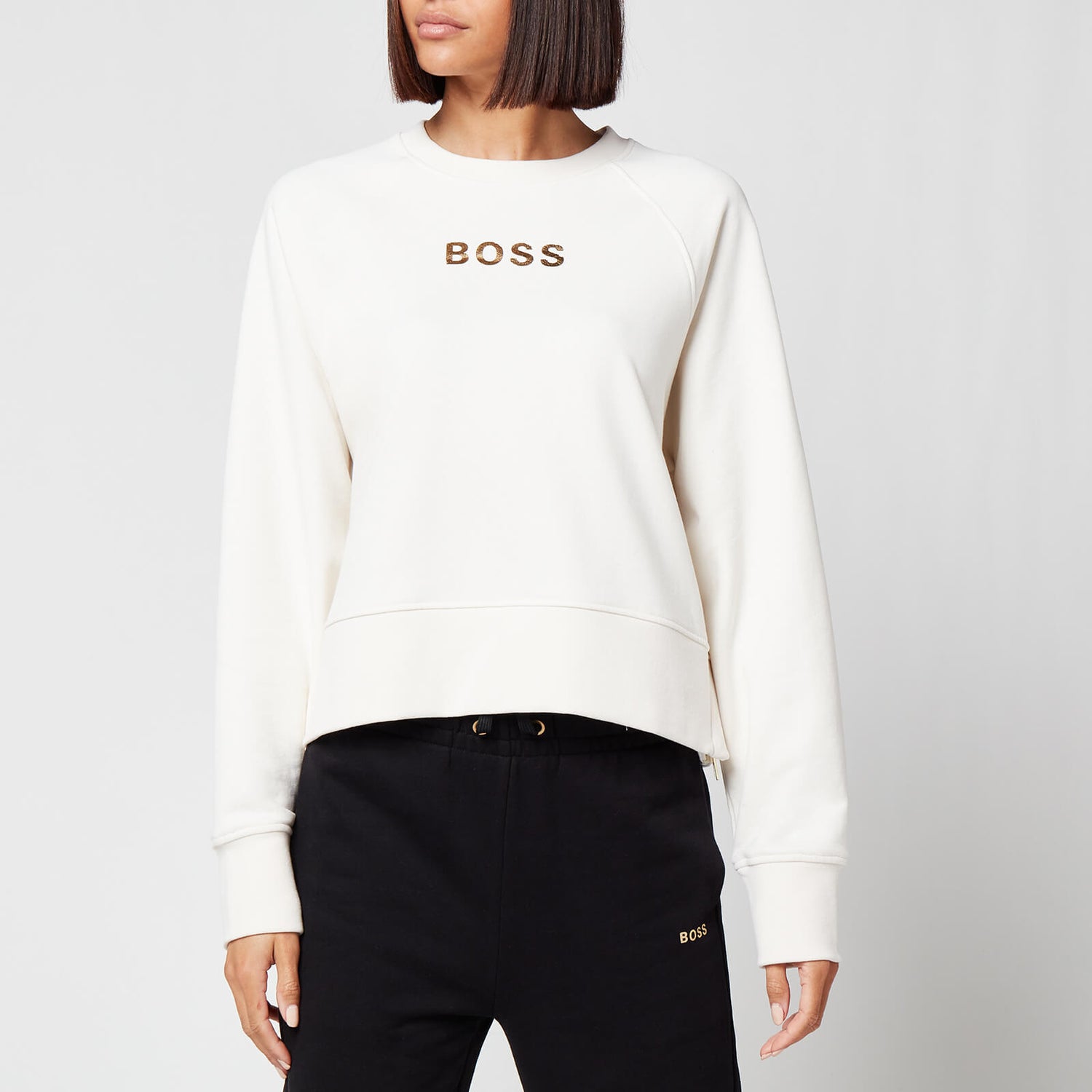 BOSS Women's Elia Gold Sweatshirt - Open White