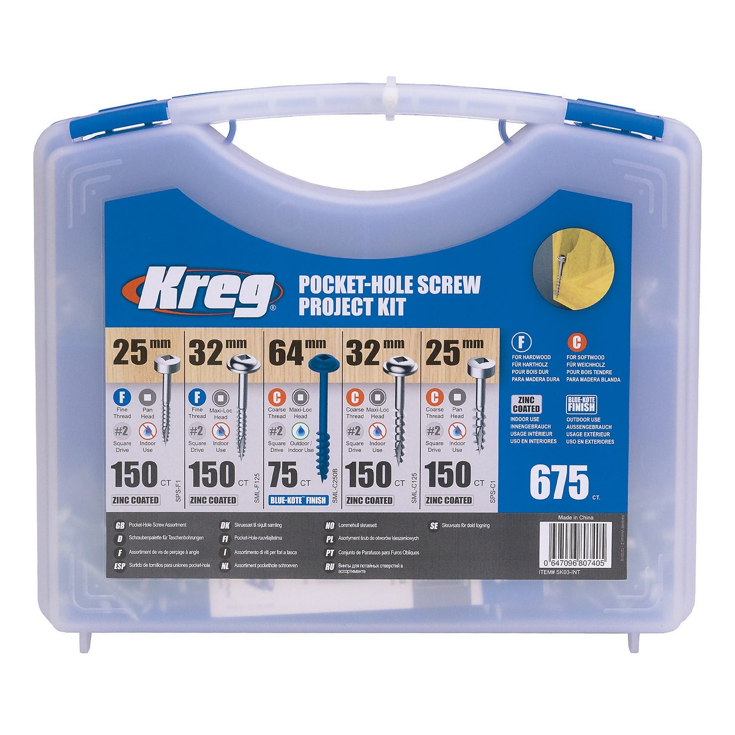 Pocket hole screw on sale kit