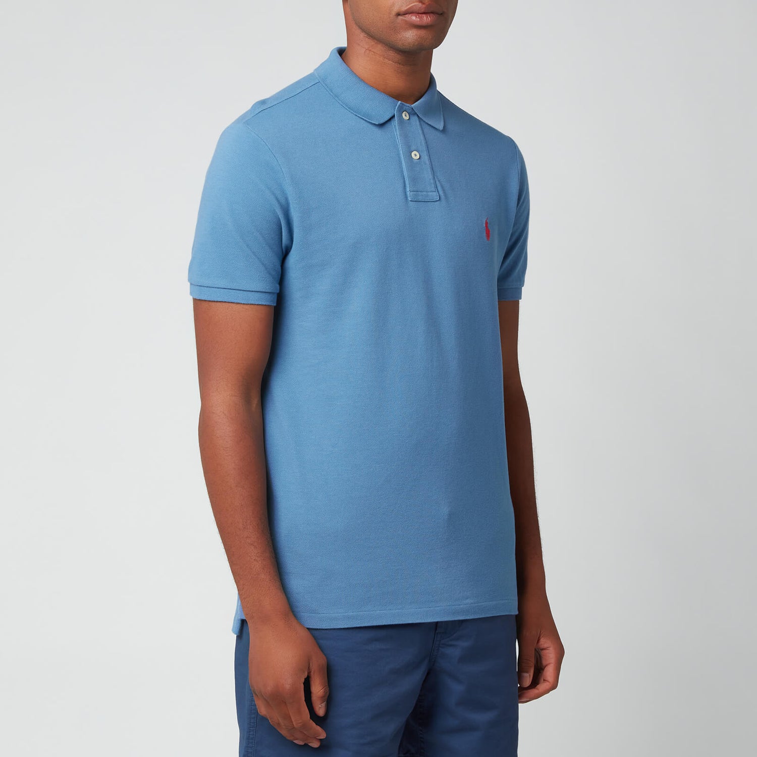 Polo Ralph Lauren Men's Mesh Polo Shirt - Delta Blue