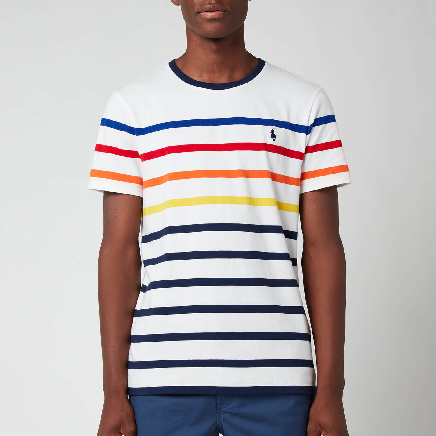 Polo Ralph Lauren Men's Multi Stripe T-Shirt - White Multi