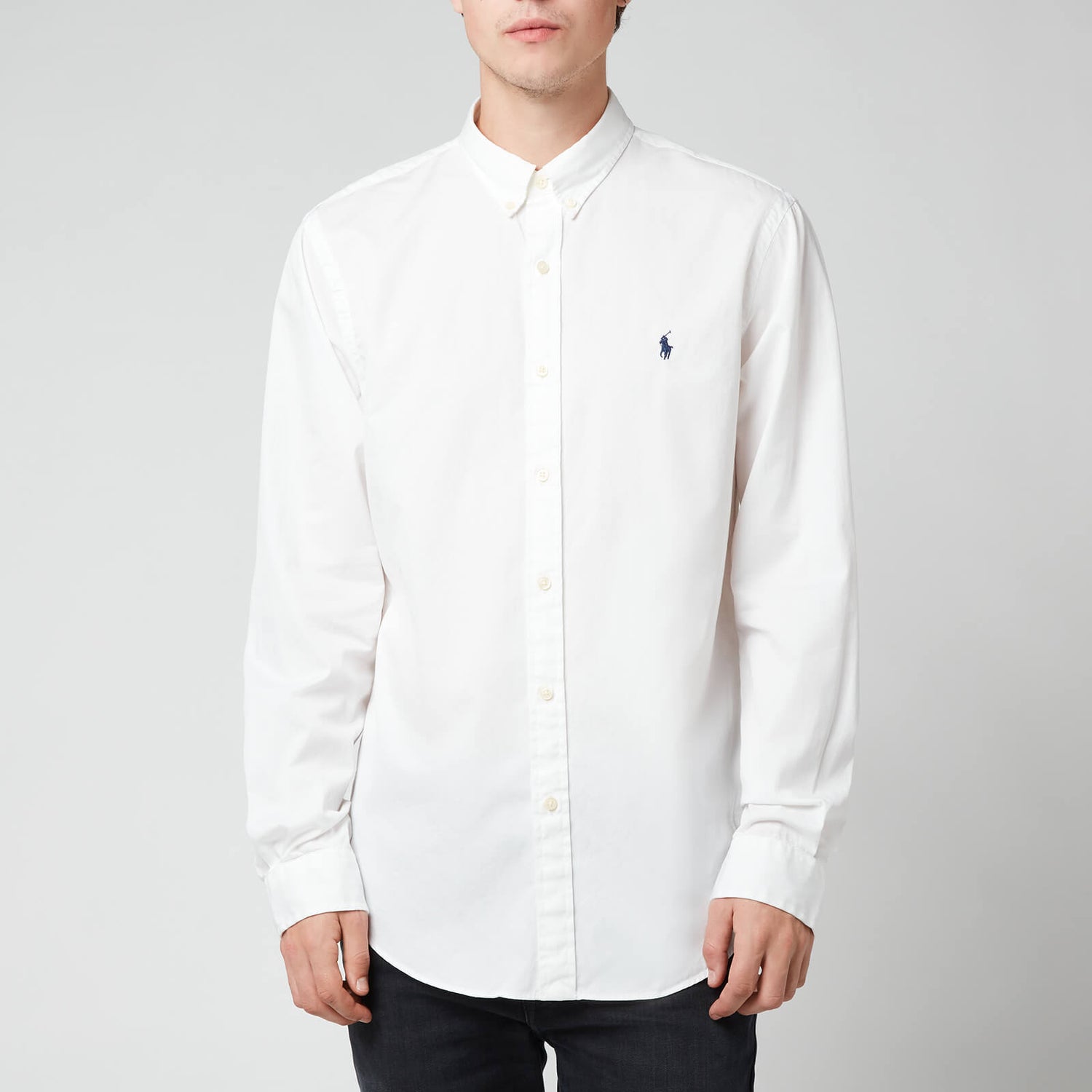 Polo Ralph Lauren Men's Slim Fit Garment Dyed Chino Shirt - White