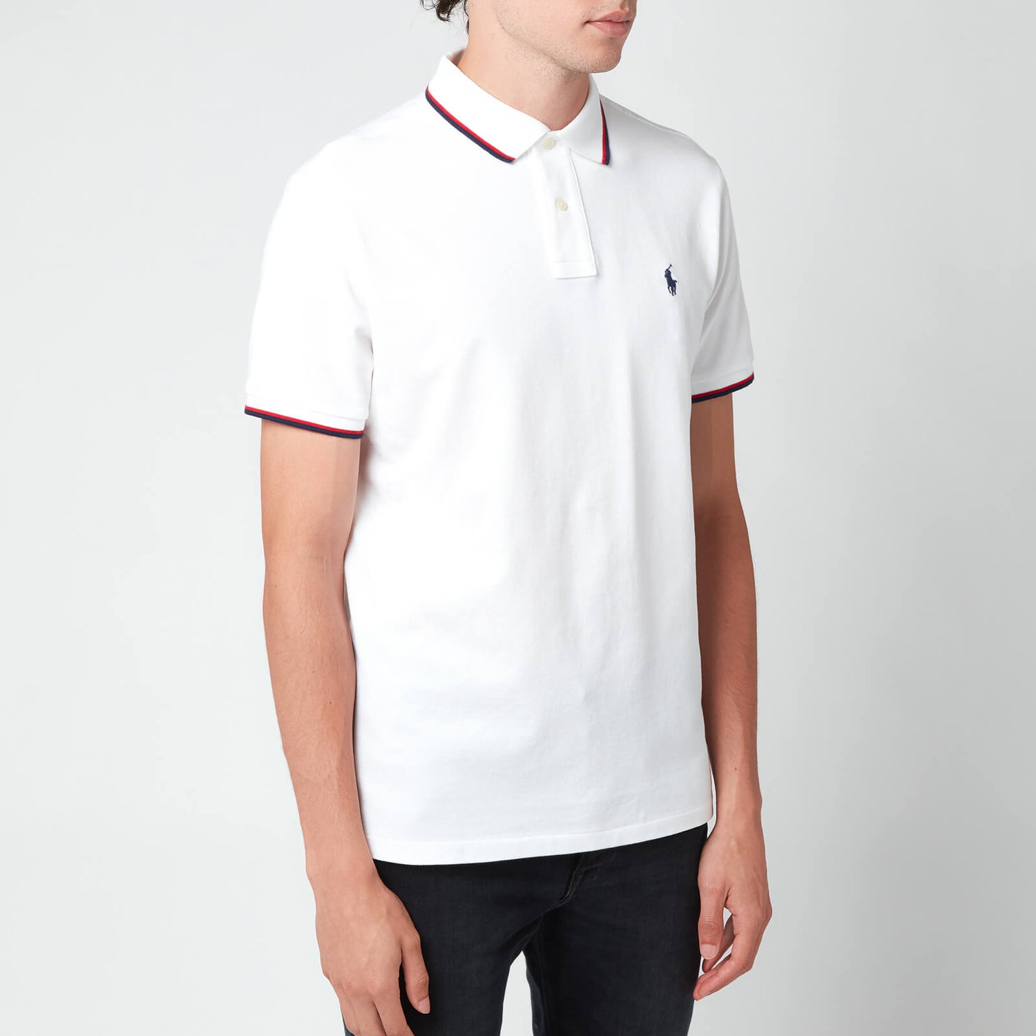 Polo Ralph Lauren Men's Custom Slim Fit Tipped Polo Shirt - White - S