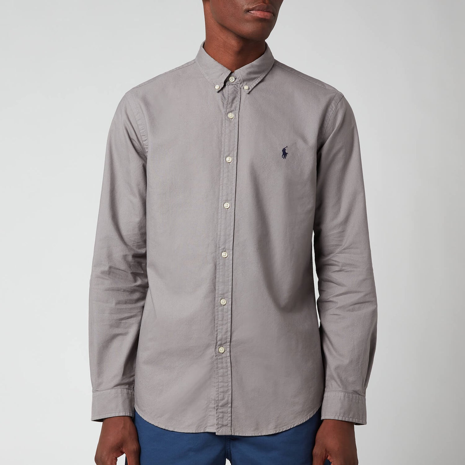 Polo Ralph Lauren Men's Slim Fit Garment Dyed Oxford Shirt - Perfect Grey