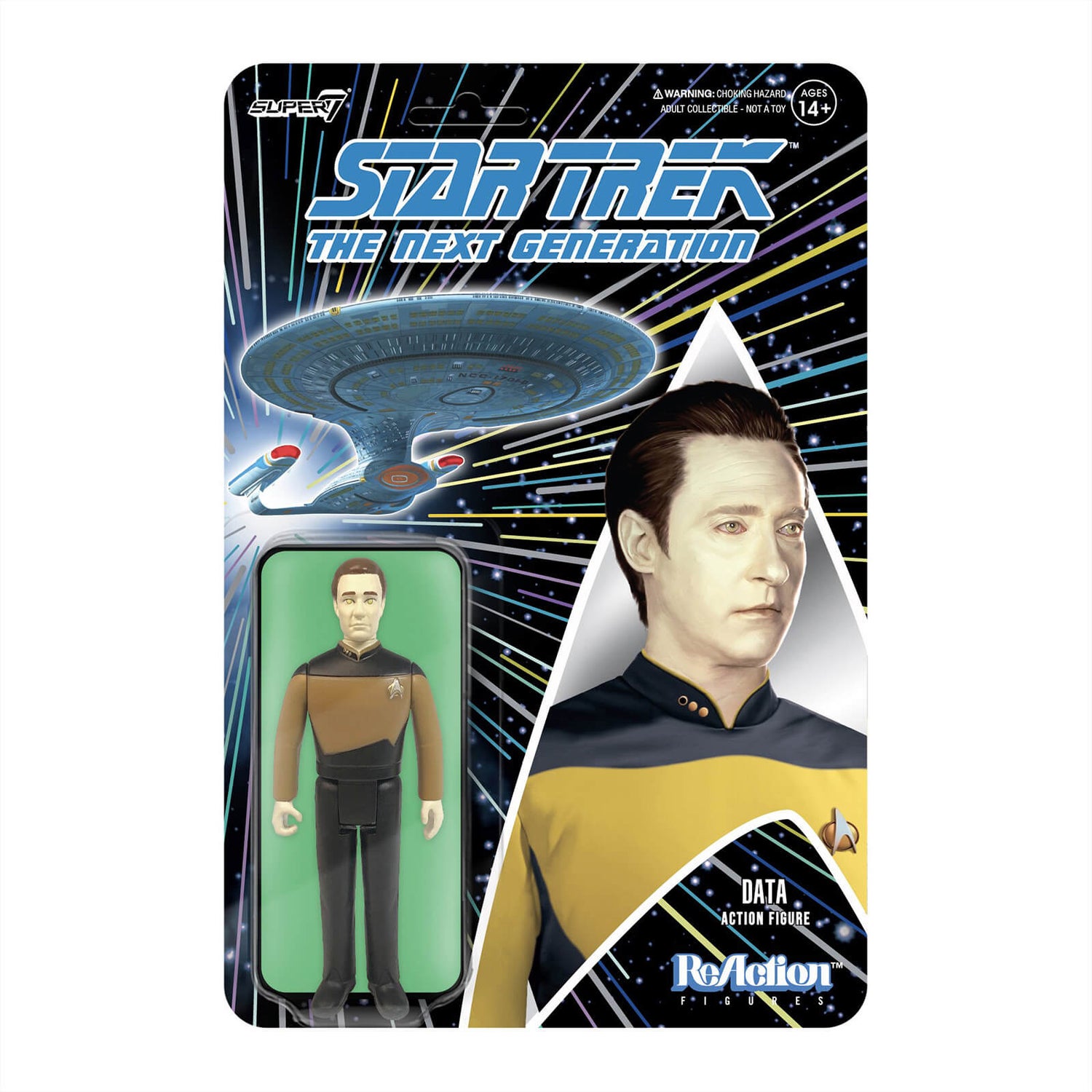 Super7 Star Trek The Next Generation ReAction Figur - Data