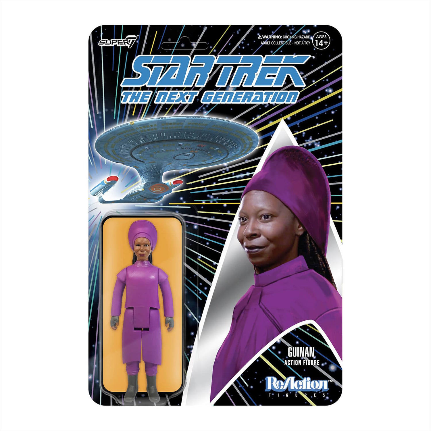 Super7 Star Trek The Next Generation ReAction Figur - Guinan
