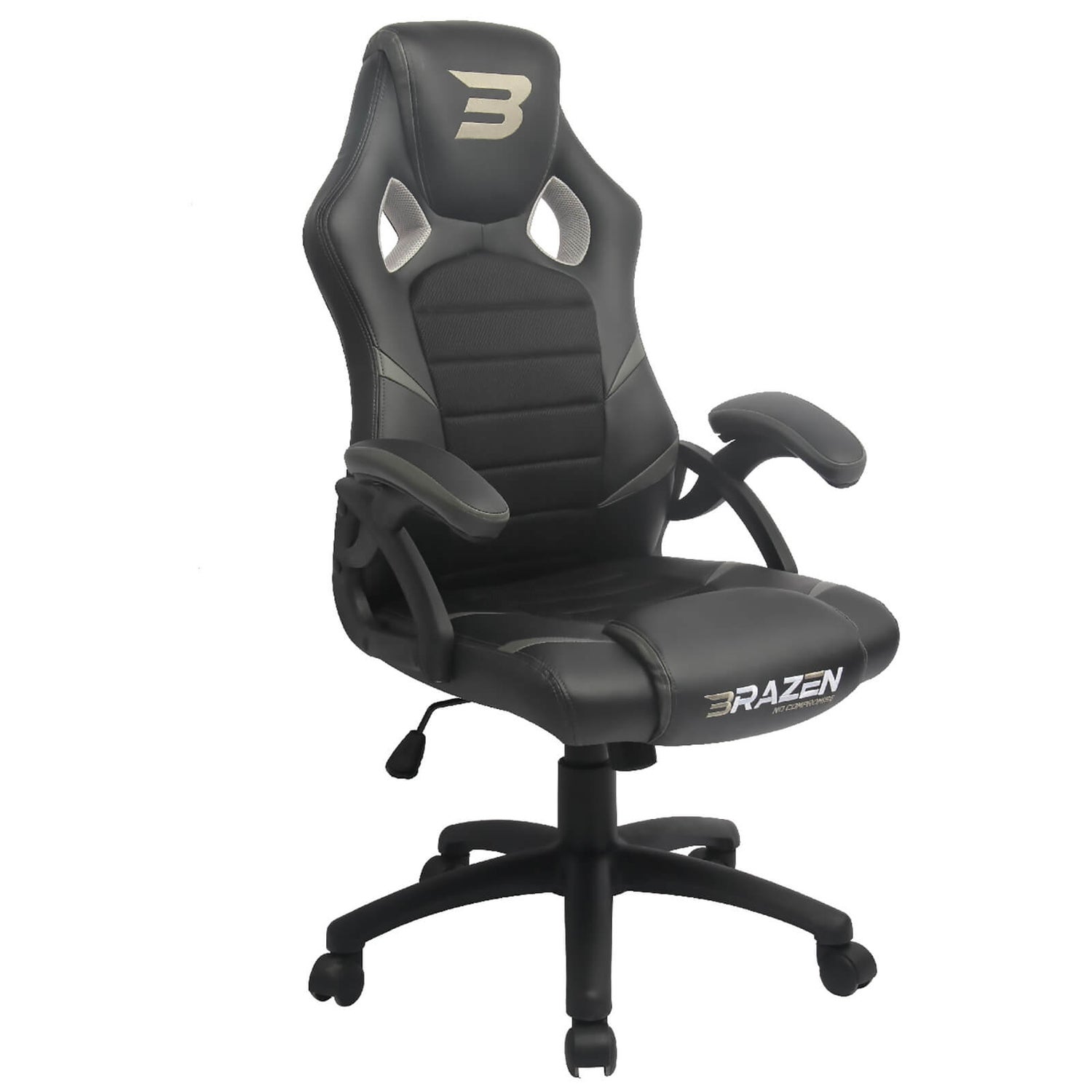 BraZen Puma PC Gaming Chair - Grey