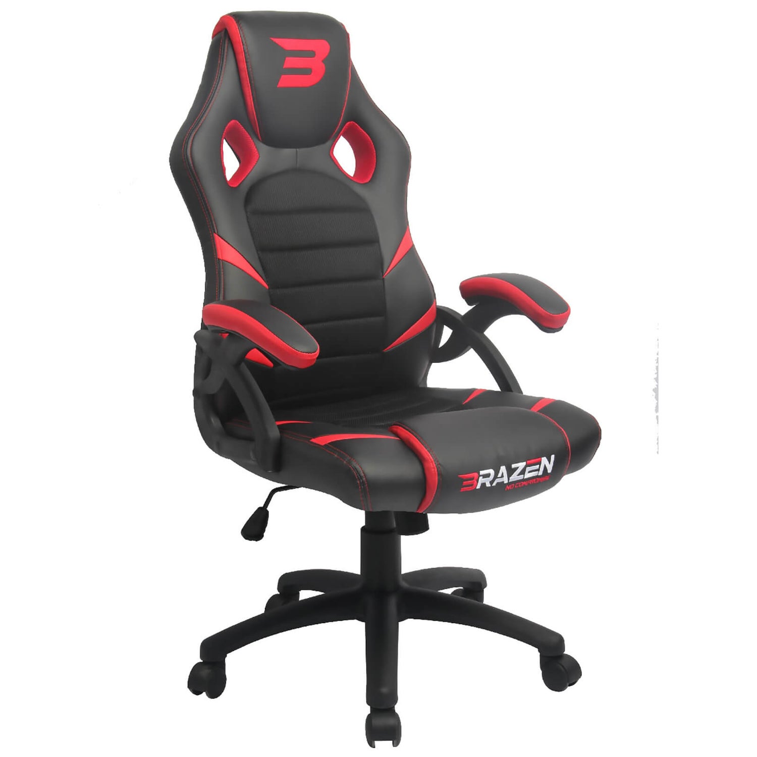 BraZen Puma PC Gaming Chair - Red