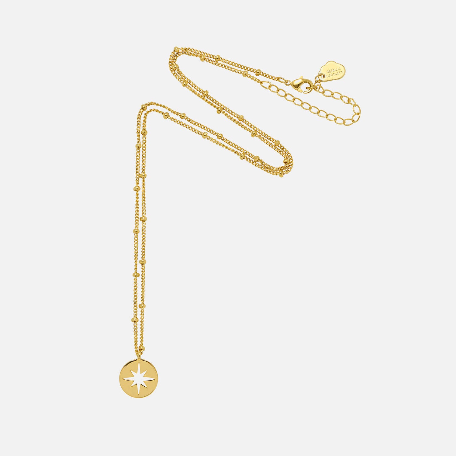 Estella Bartlett Women's Starburst Disc Necklace - Gold Plated