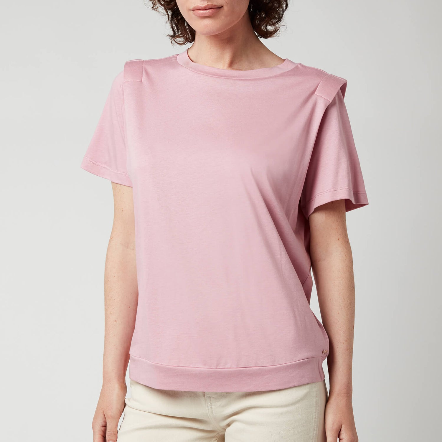 Ted Baker Women's Klaaraa Structured Shoulder T-Shirt - Dusky Pink