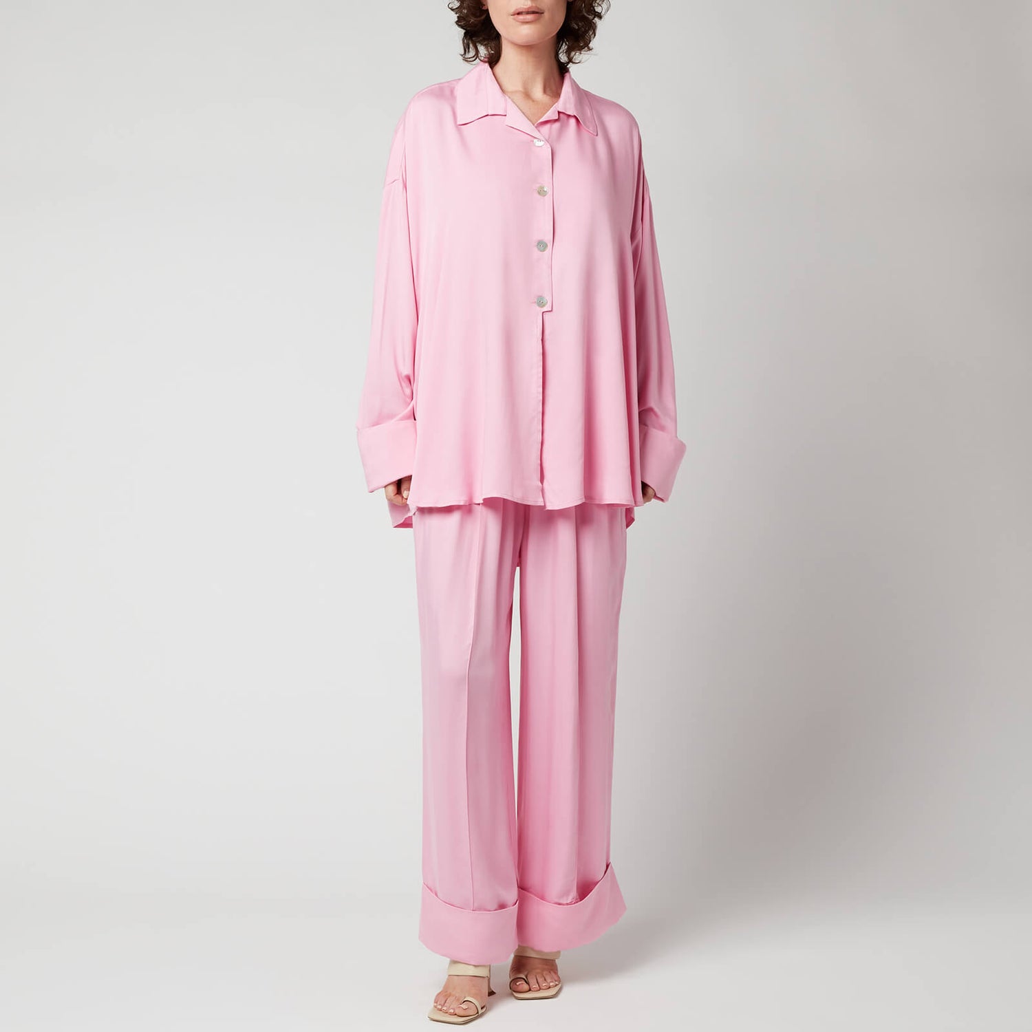 Sleeper Women's Sizeless Viscose Pajama Set - Pink