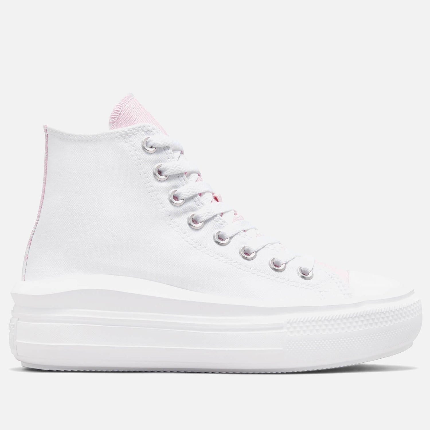 Converse Women's Chuck Taylor All Star Hybrid Floral Move Hi-Top Trainers - White/Pink Foam/White