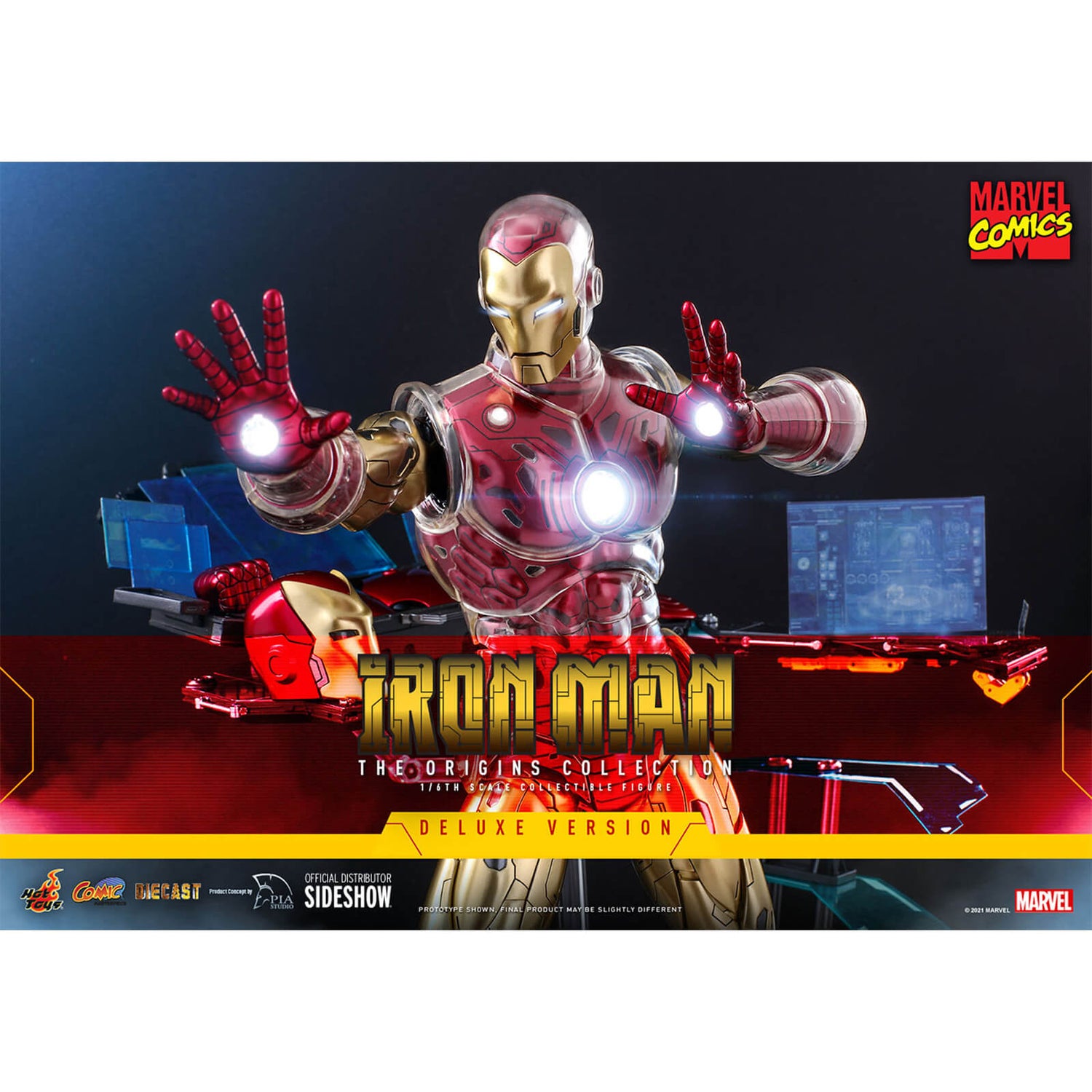 Hot Toys Marvel Iron Man 1:6 Scale Deluxe The Origins Collection