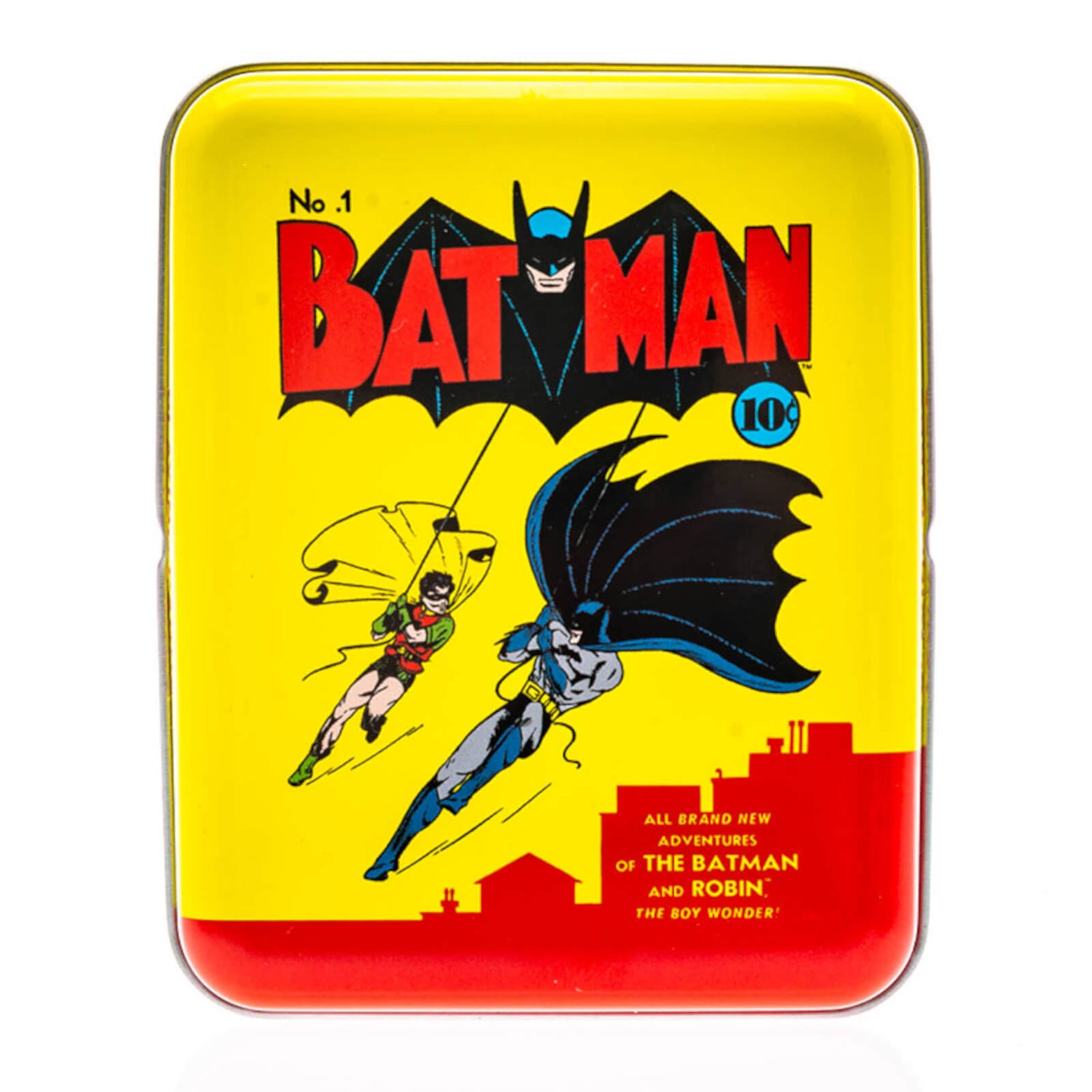 DC Batman Spielkarten & Dose in Gelb für Sammler