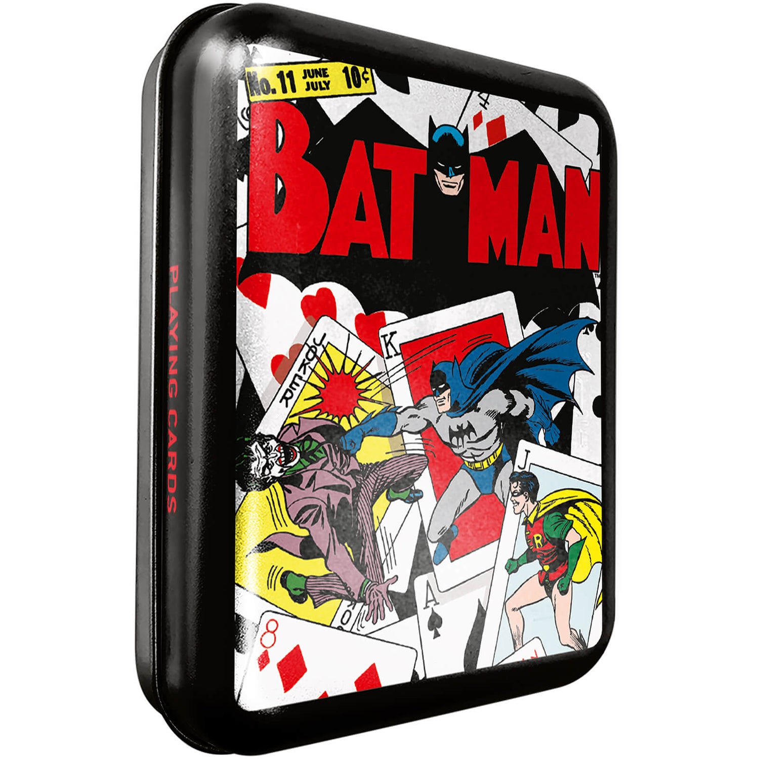 DC Batman Spielkarten & Dose in Schwarz für Sammler