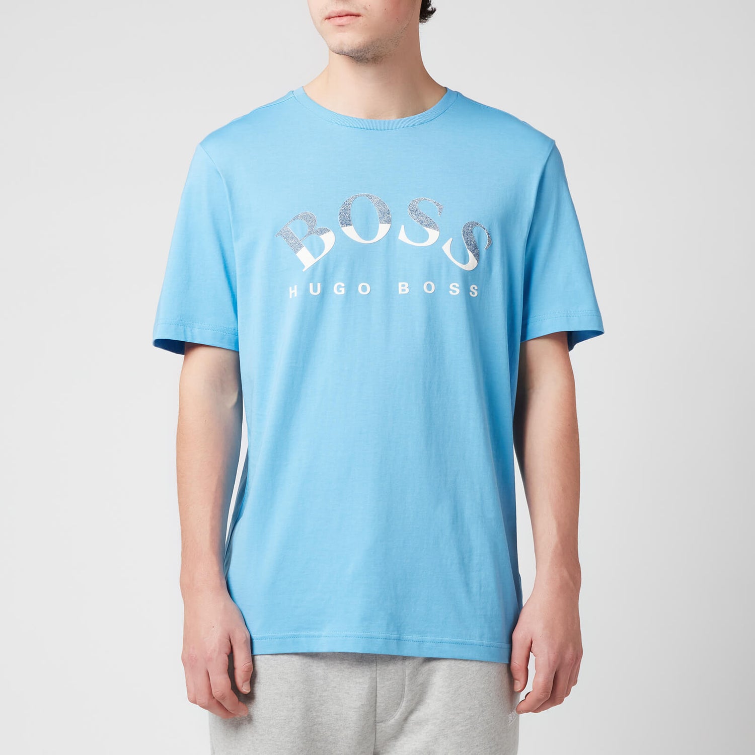 BOSS Athleisure Men's Logo 1 T-Shirt - Open Blue