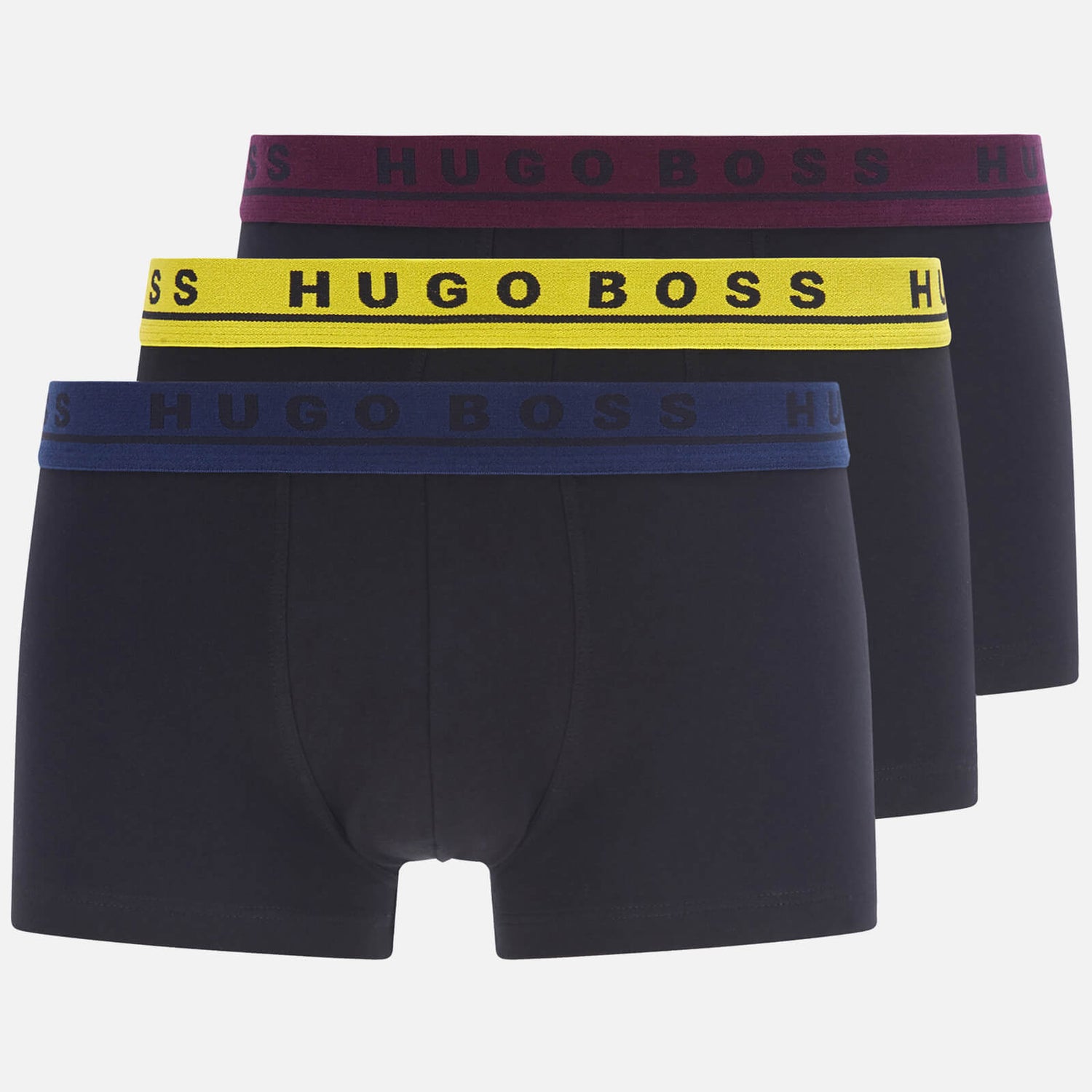 BOSS Bodywear Men's 3-Pack Trunk Boxer Shorts - Black/Multi