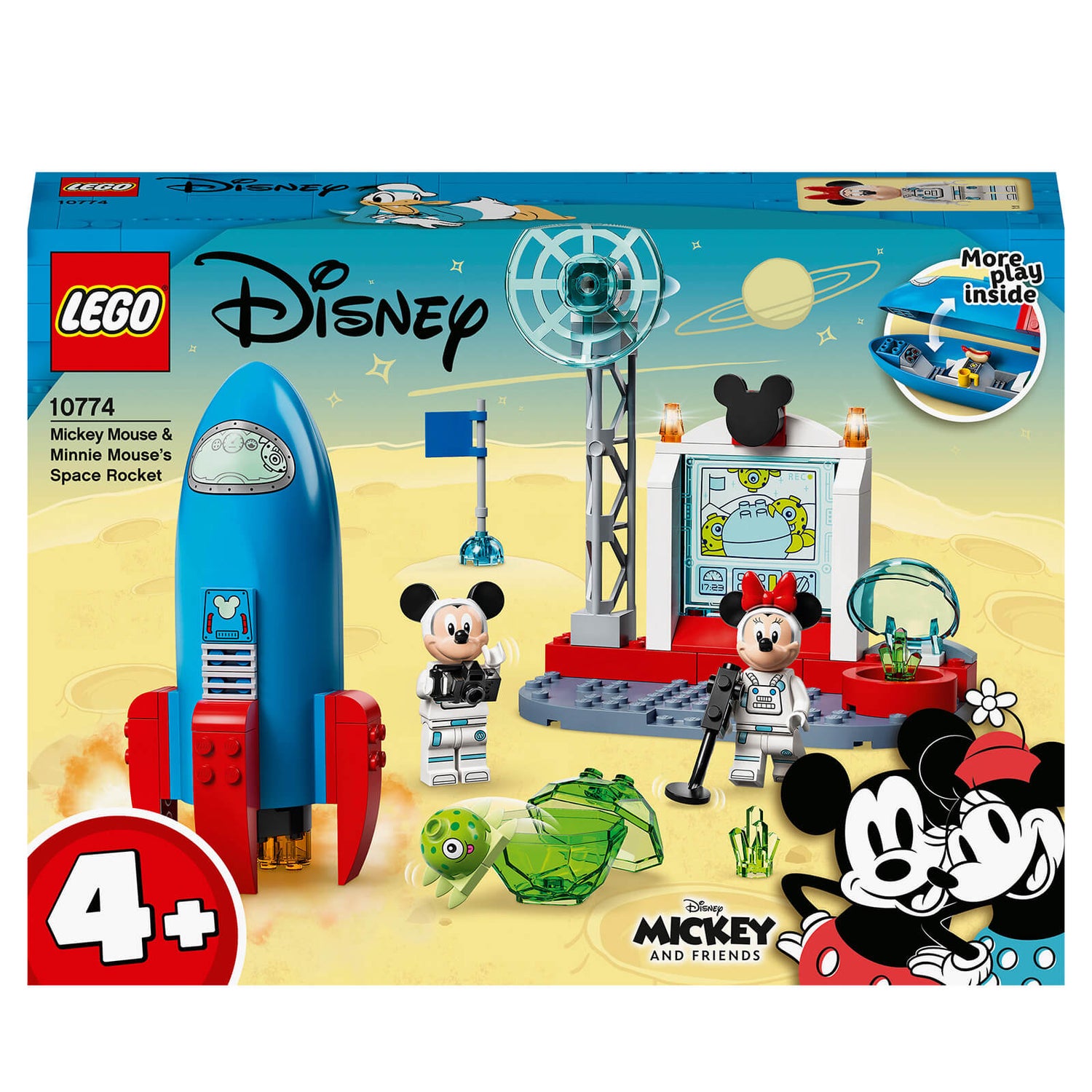 Vulkan Malawi Først LEGO Disney Mickey & Minnie Mouse's Space Rocket Set (10774) Toys - Zavvi US