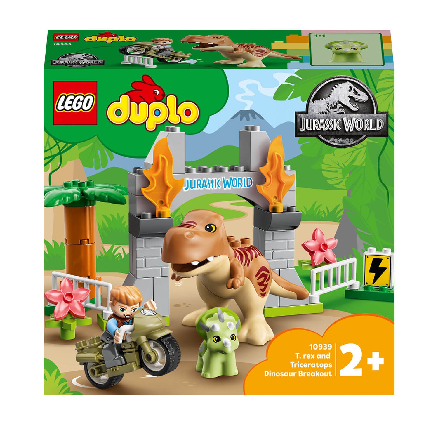 LEGO DUPLO T. rex and Triceratops Dinosaur Toy (10939)