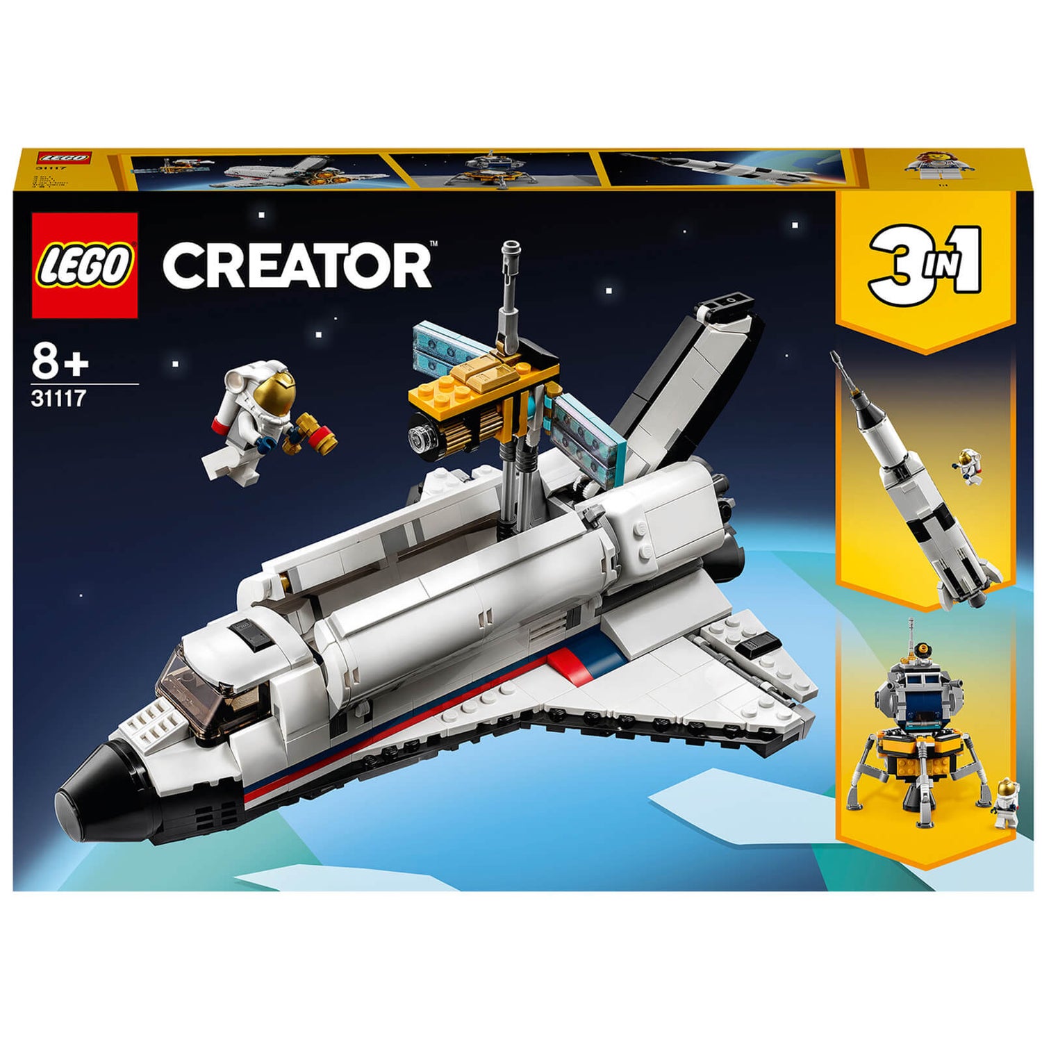LEGO Creator: 3 in 1 Space Shuttle Adventure Building Set (31117)