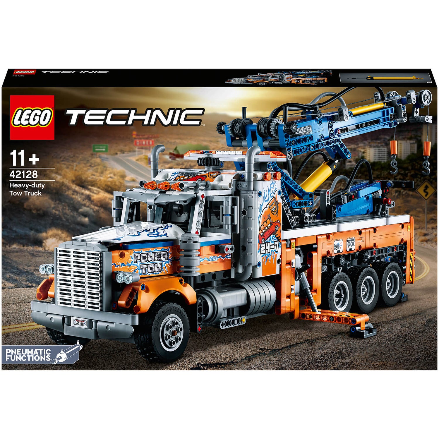 LEGO Technic: Heavy-Duty Tow Truck Model Building Set (42128)