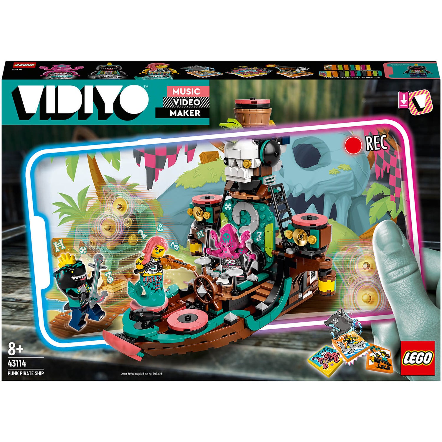 LEGO VIDIYO Punk Pirate Ship BeatBox Video Maker Toy (43114)