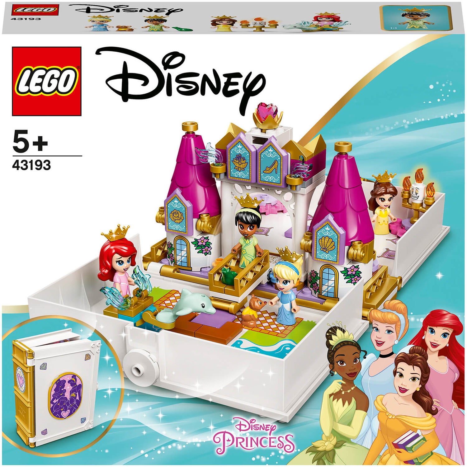 LEGO Disney Ariel, Belle, Cinderella and Tiana’s Storybook Adventures (43193)