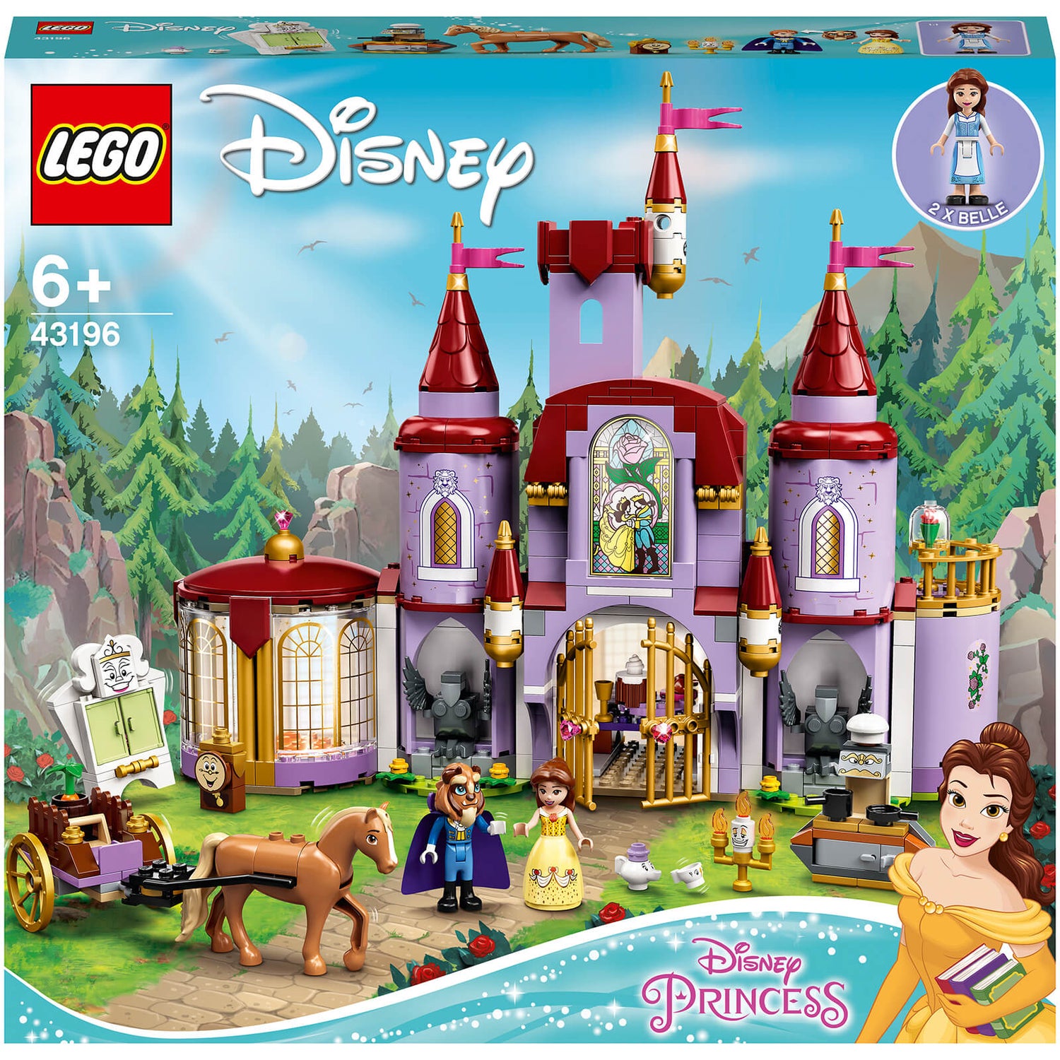 LEGO Disney Princess Belle and the Beast's Castle Toy (43196)