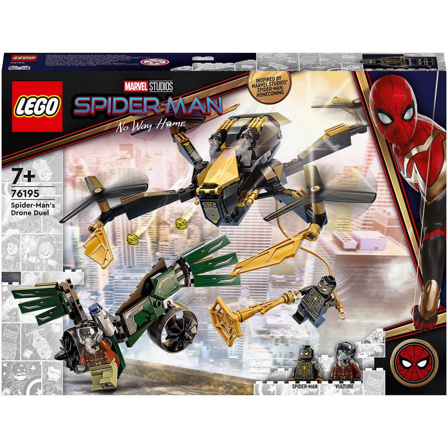 LEGO Super Heroes: Marvel Spider-Man’s Drone Duel Building Toy (76195)