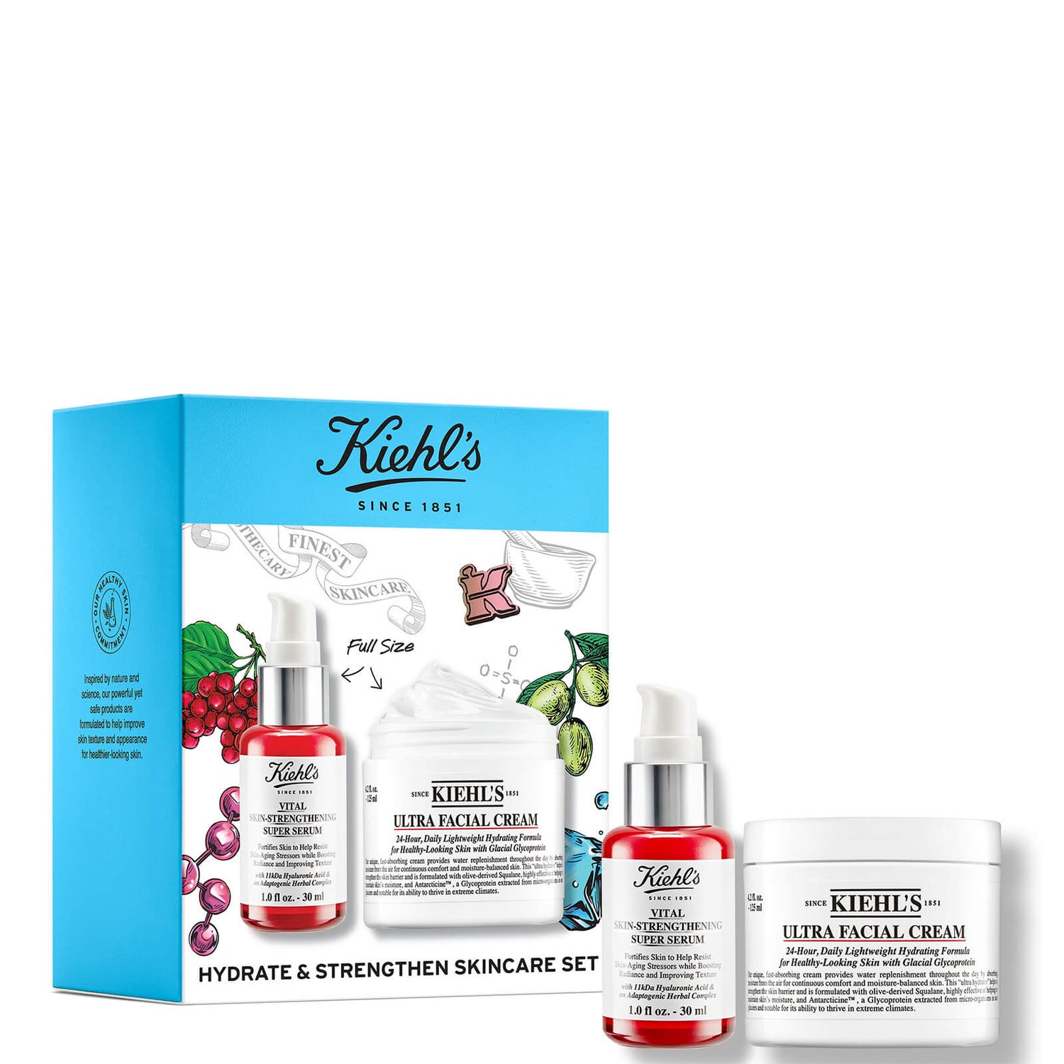 Kiehls Hydrate and Strengthen Skincare Set