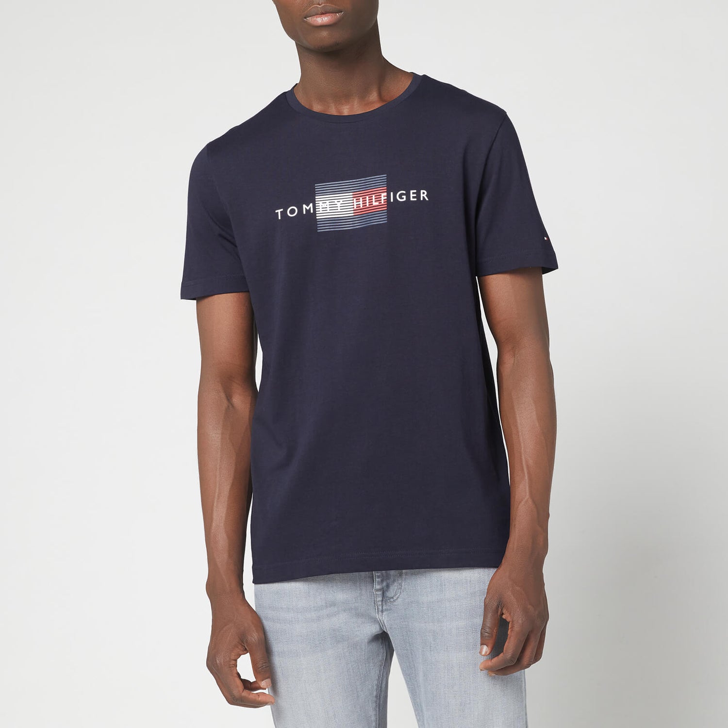 Tommy Hilfiger Men's Line Flag T-Shirt - Desert Sky