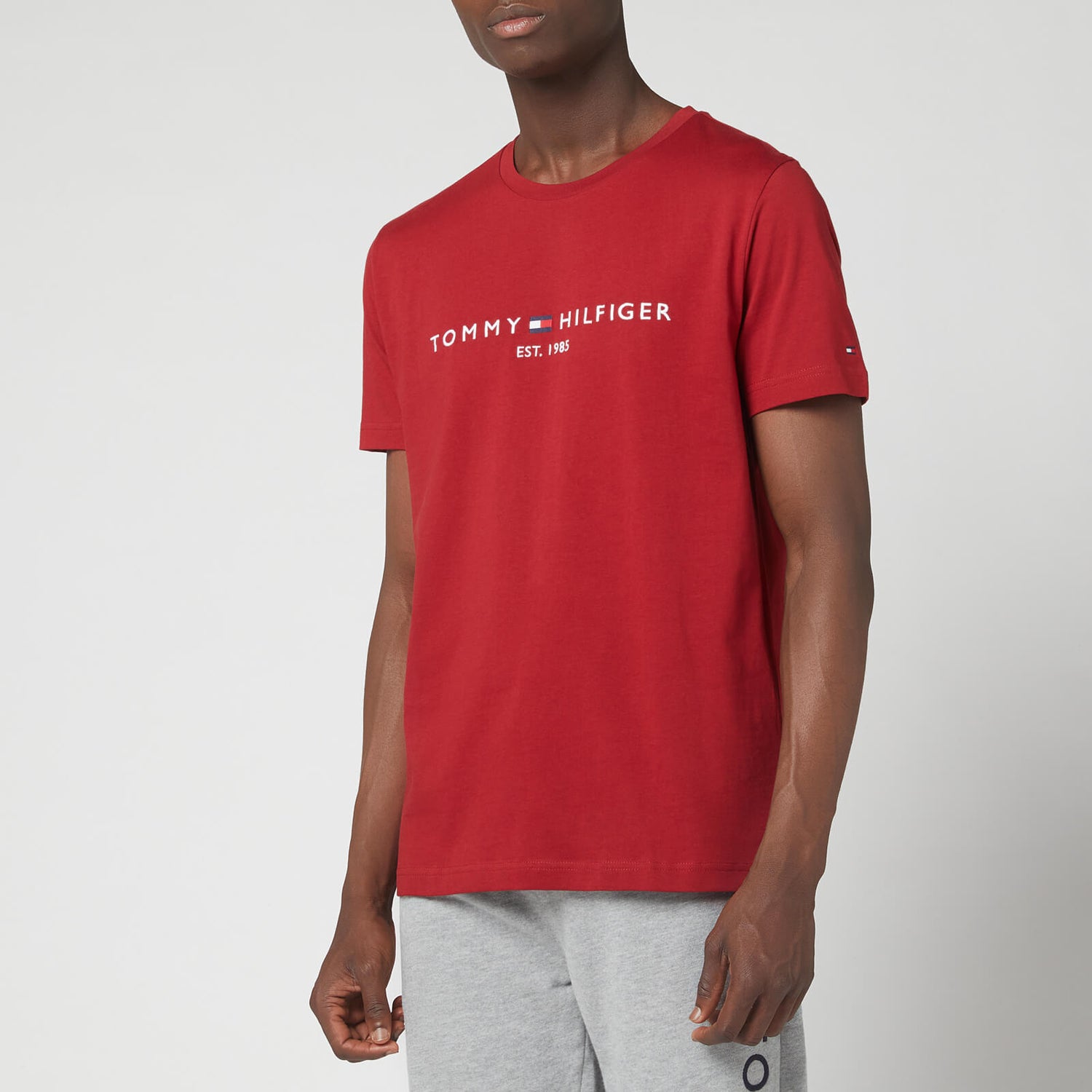 Tommy Hilfiger Men's Logo Crewneck T-Shirt - Regata Red