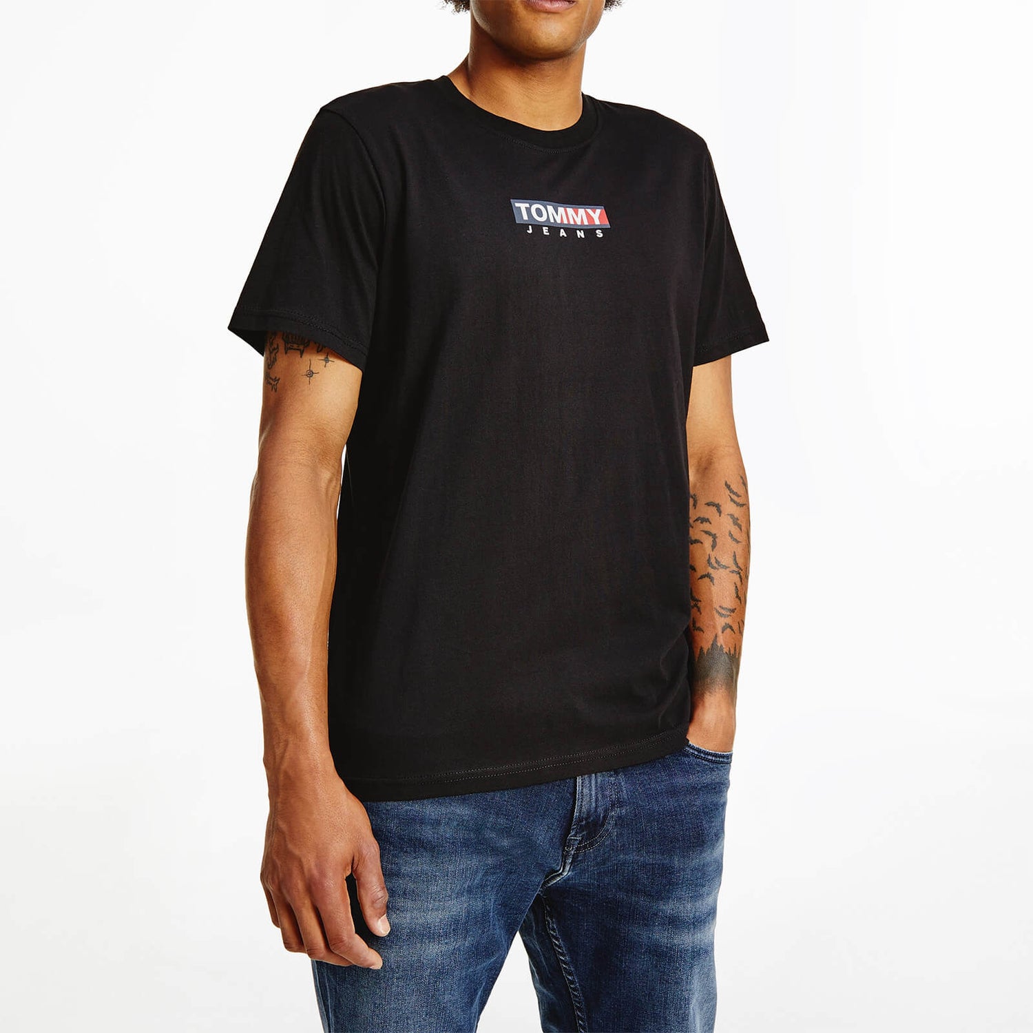 Tommy Jeans Men's Entry Print T-Shirt - Black - S