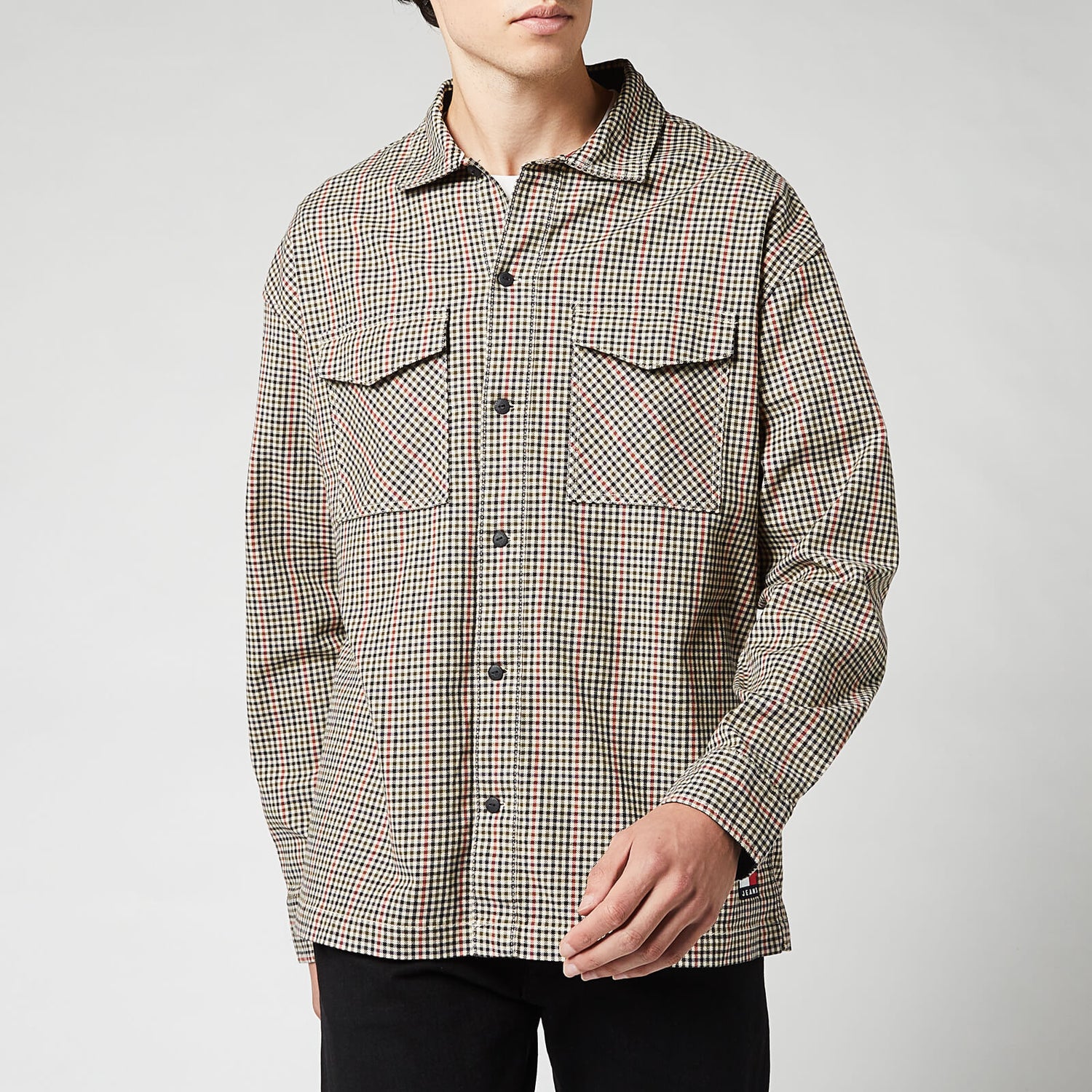 Tommy Jeans Men's Mini Check Overshirt - Houndstooth