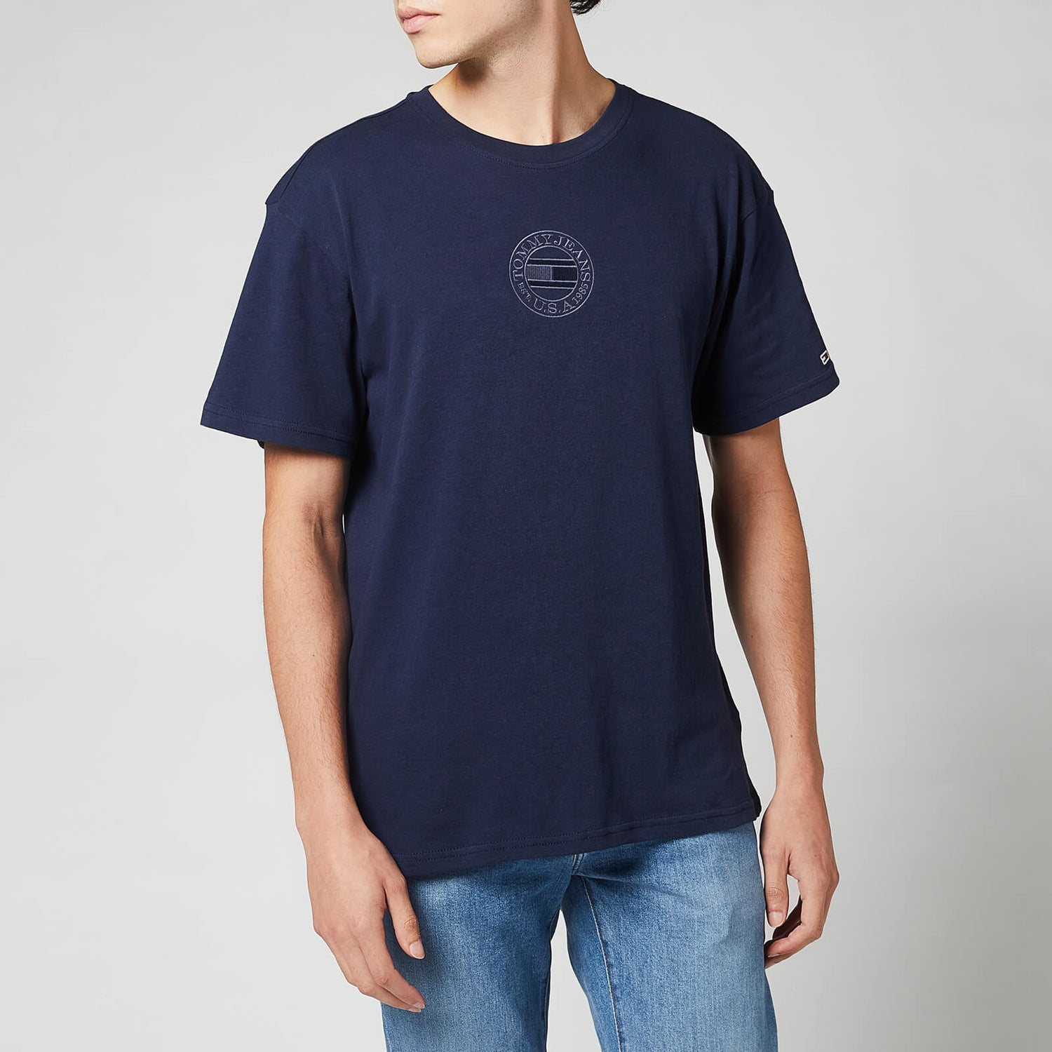 Tommy Jeans Men's Tonal Circular Logo T-Shirt - Twilight Navy