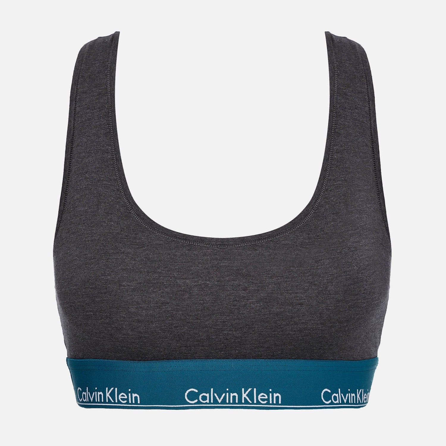 Calvin Klein Women's Modern Cotton Unlined Bralette - Charcoal - XS