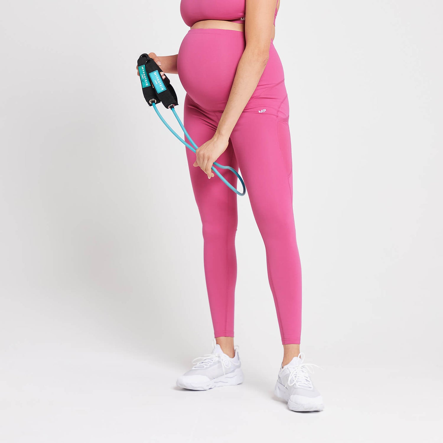 Damskie legginsy ciążowe z kolekcji Power Maternity MP – Sangria - XXS