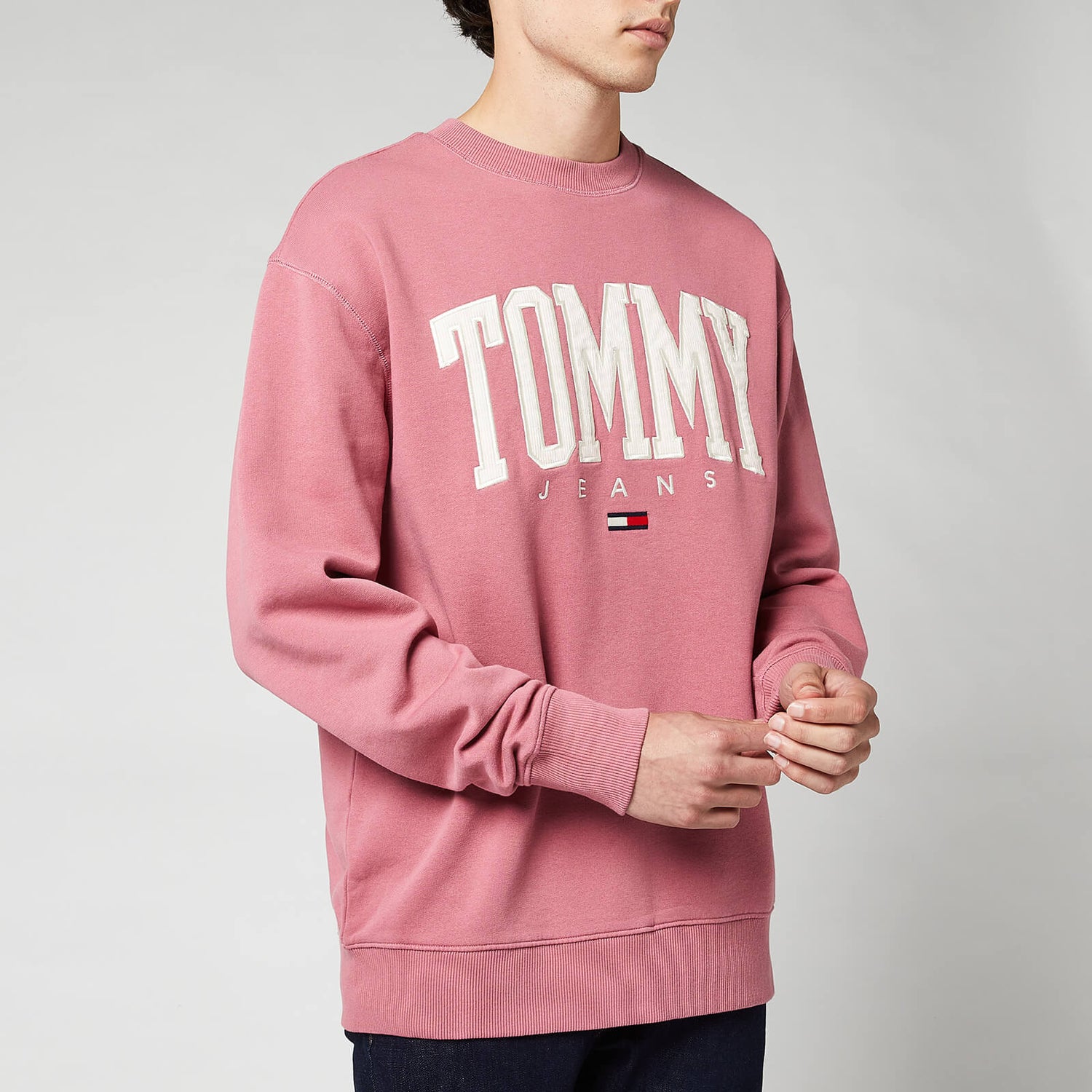 Tommy Jeans Men's Collegiate Crewneck Sweatshirt - Moss Rose