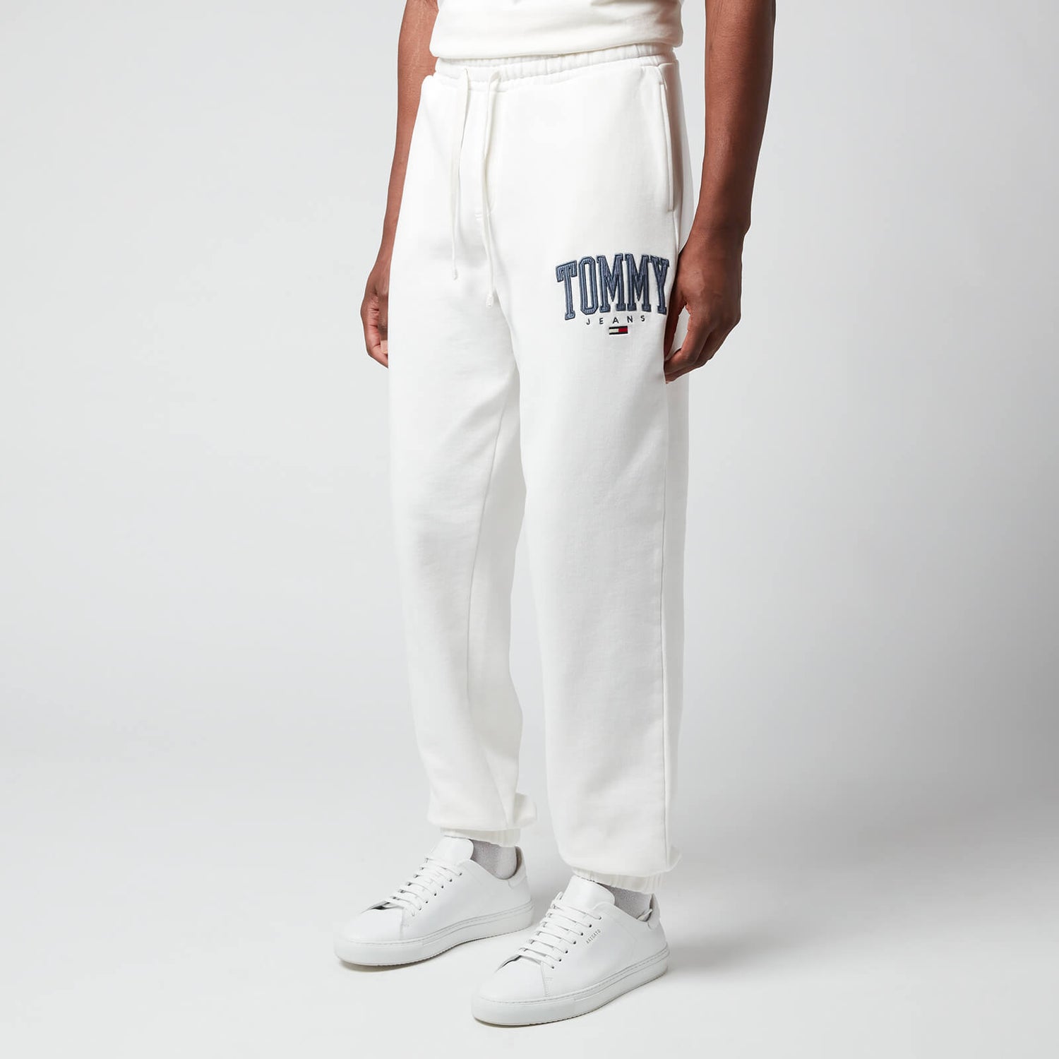 Tommy Jeans Men's Collegiate Relaxed Fit Sweatpants - Ivory Silk - S