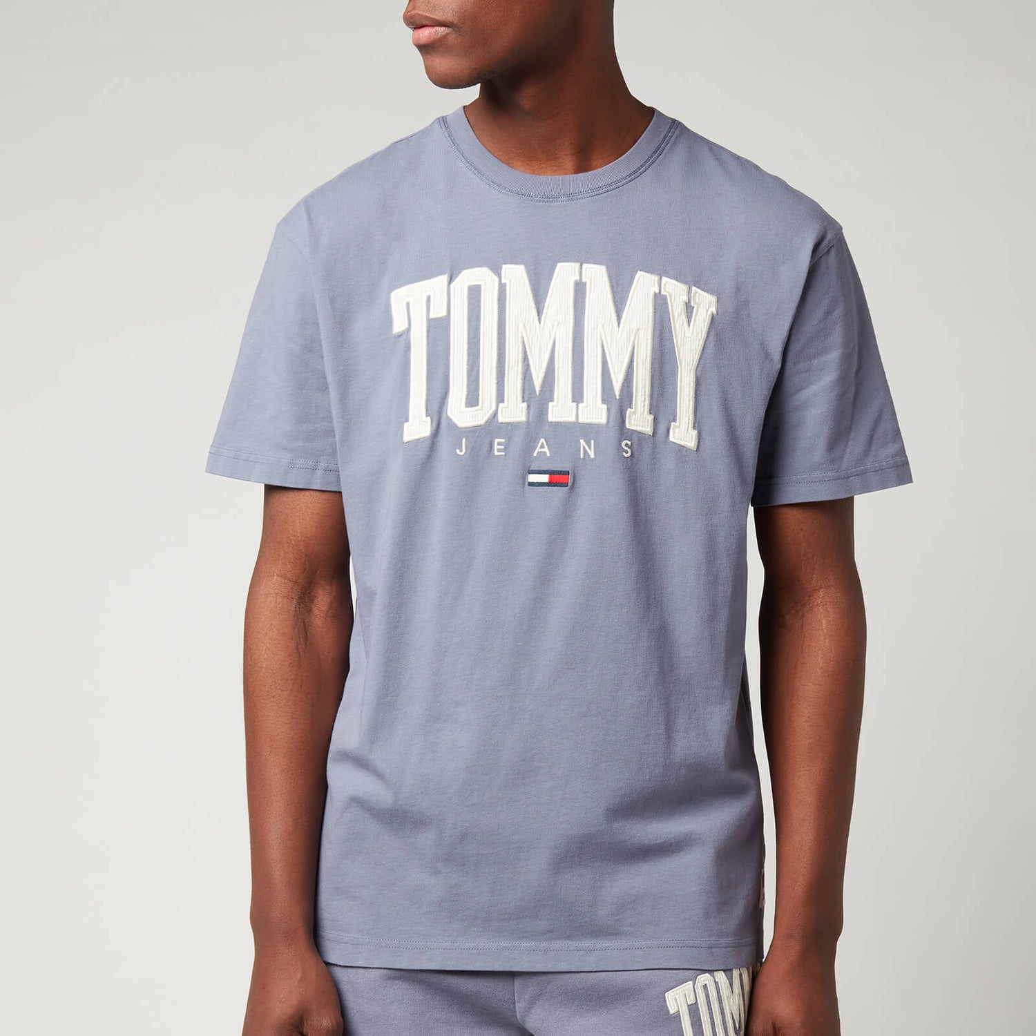 Tommy Jeans Men's Collegiate Crewneck T-Shirt - Faded Grape - S