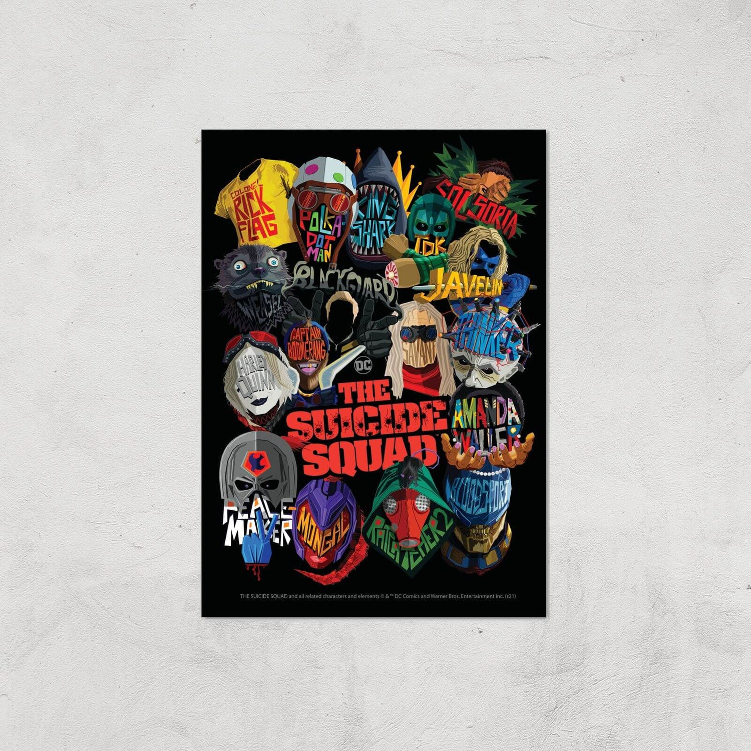 Suicide Squad Poster Giclee Art Print - A4 - Print Only
