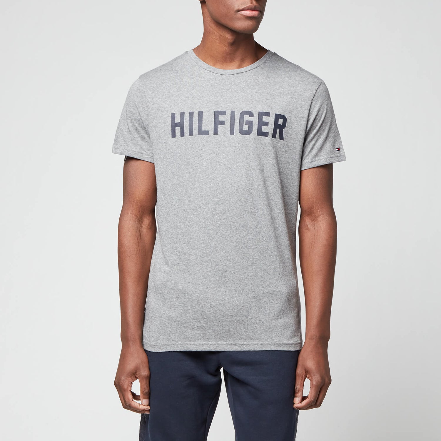 Tommy Hilfiger Men's Logo Crewneck T-Shirt - Medium Grey Heather