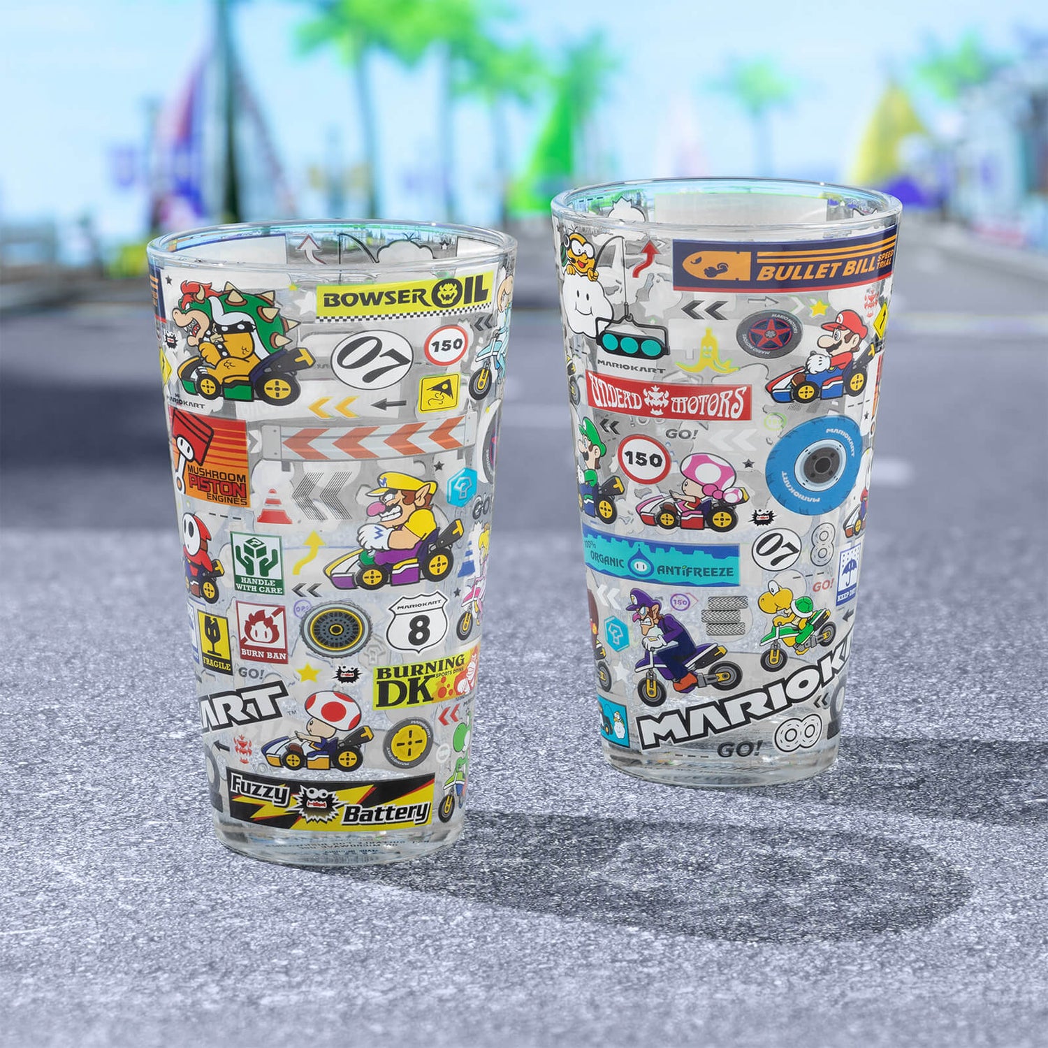 Mario Kart Glass