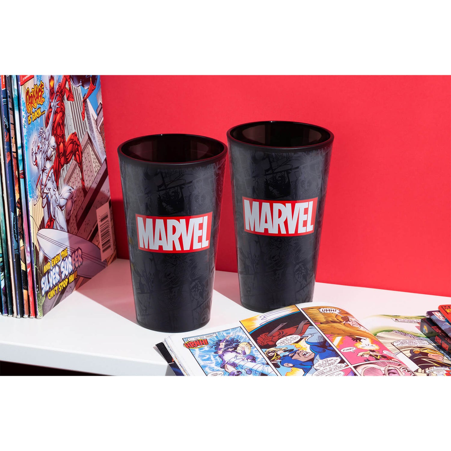 Marvel Logo Glass